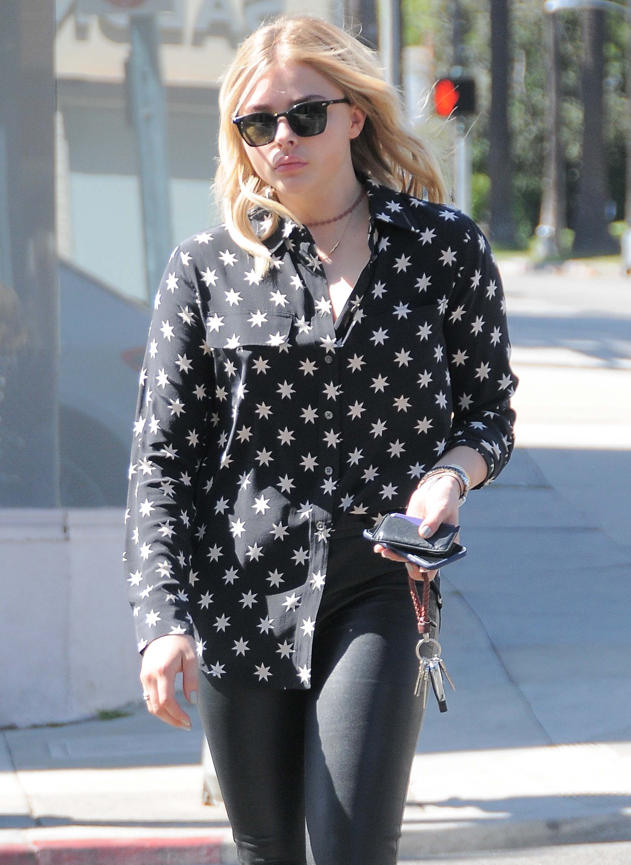 Chloe Moretz shopping at Rite Aid in Beverly Hills