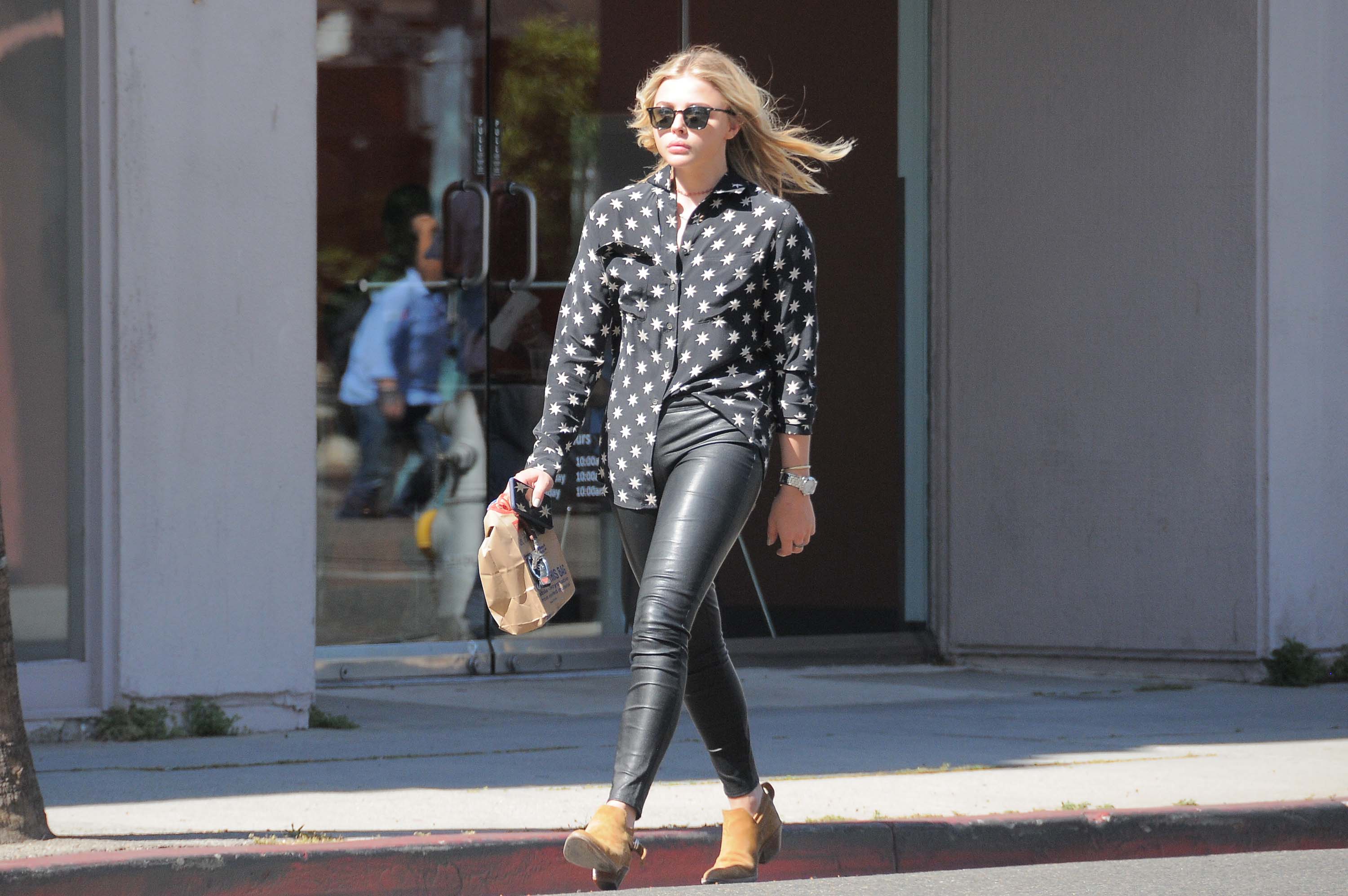 Chloe Moretz shopping at Rite Aid in Beverly Hills