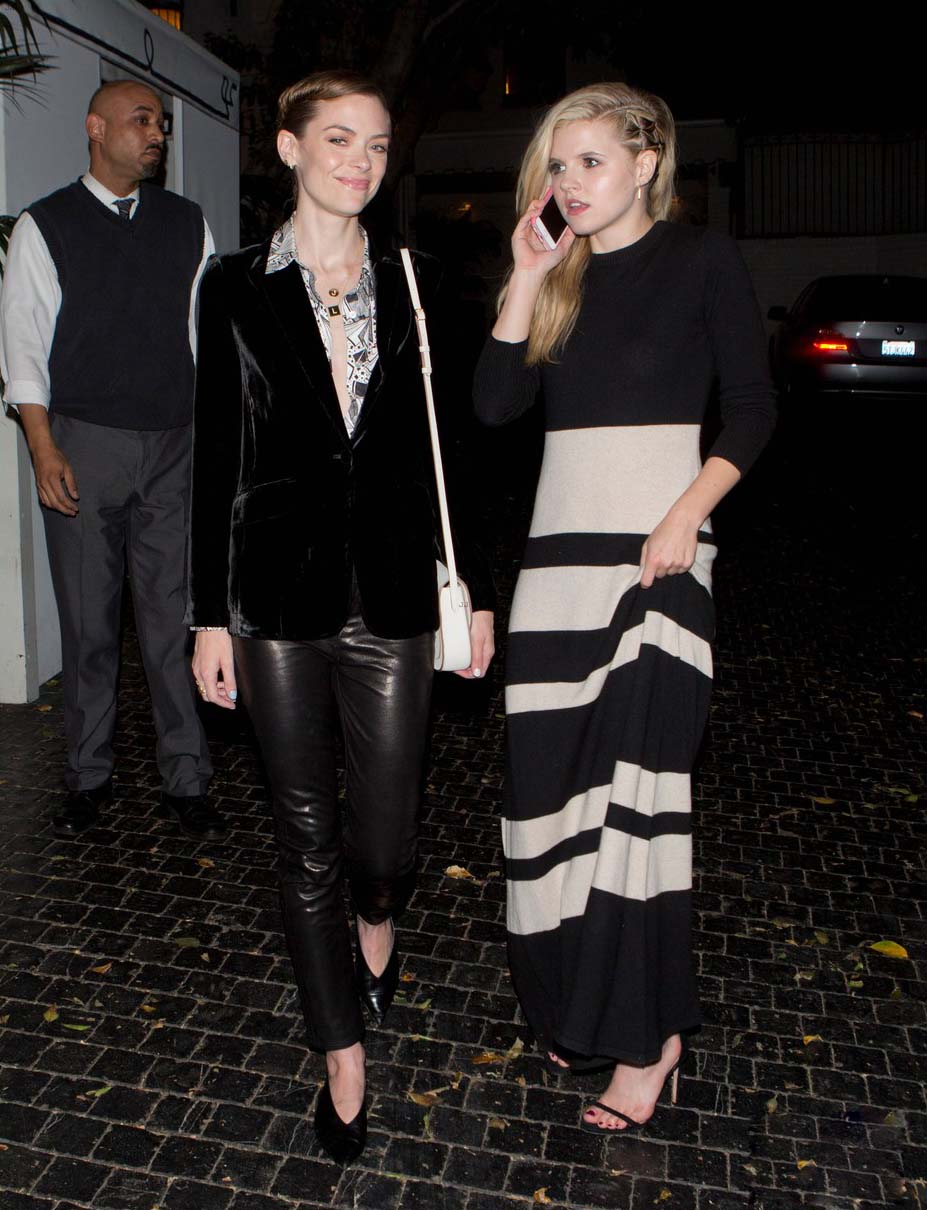 Jaime King exits the Chateau Marmont