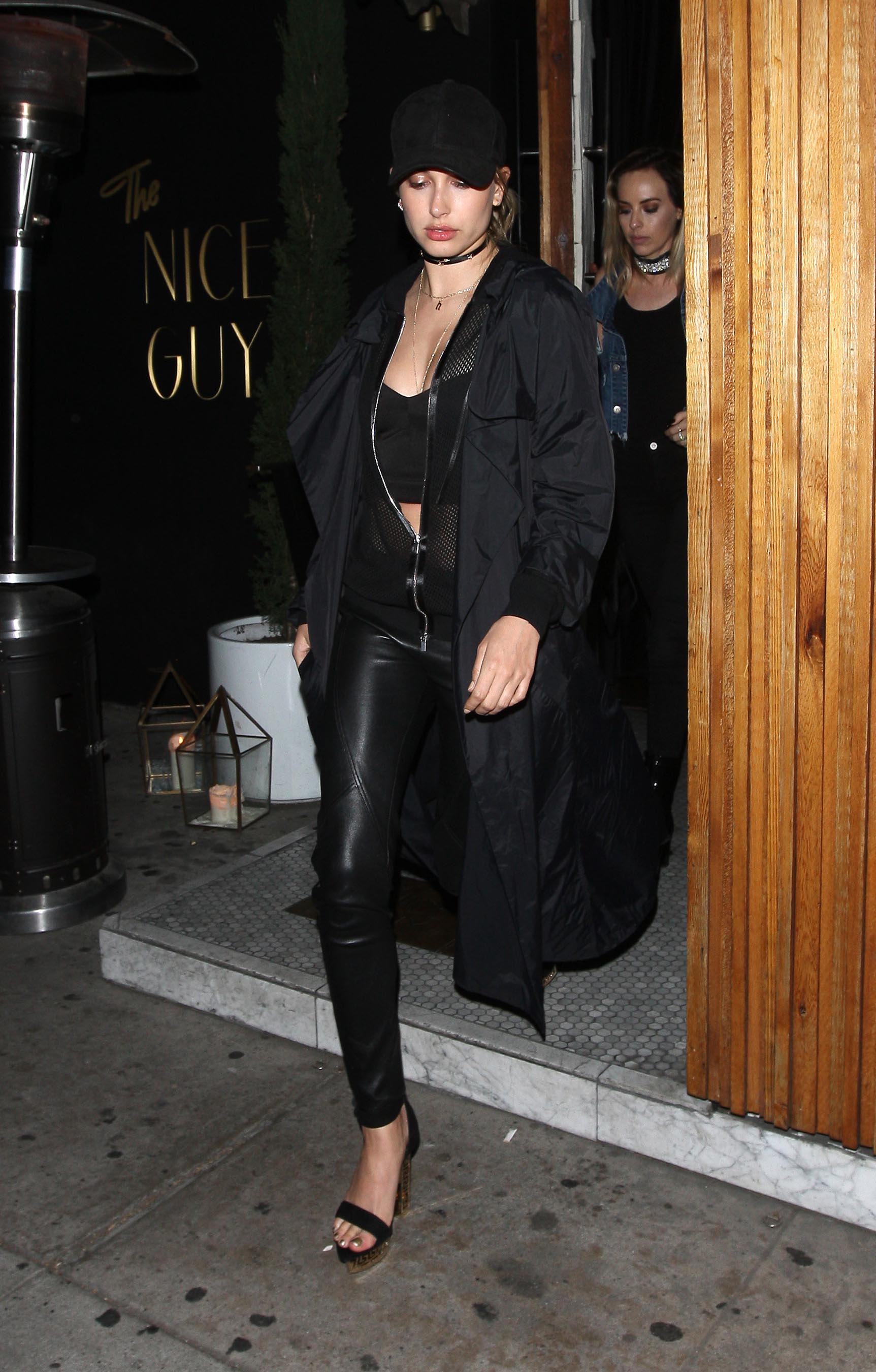 Hailey Baldwin leaving The Nice Guy Club