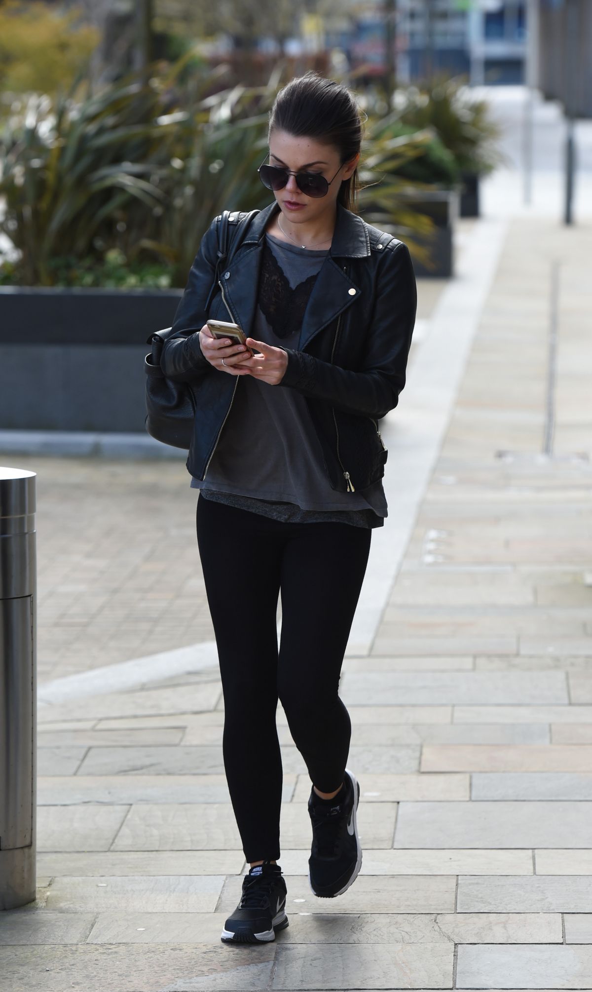 Faye Brookes out and about in Manchester