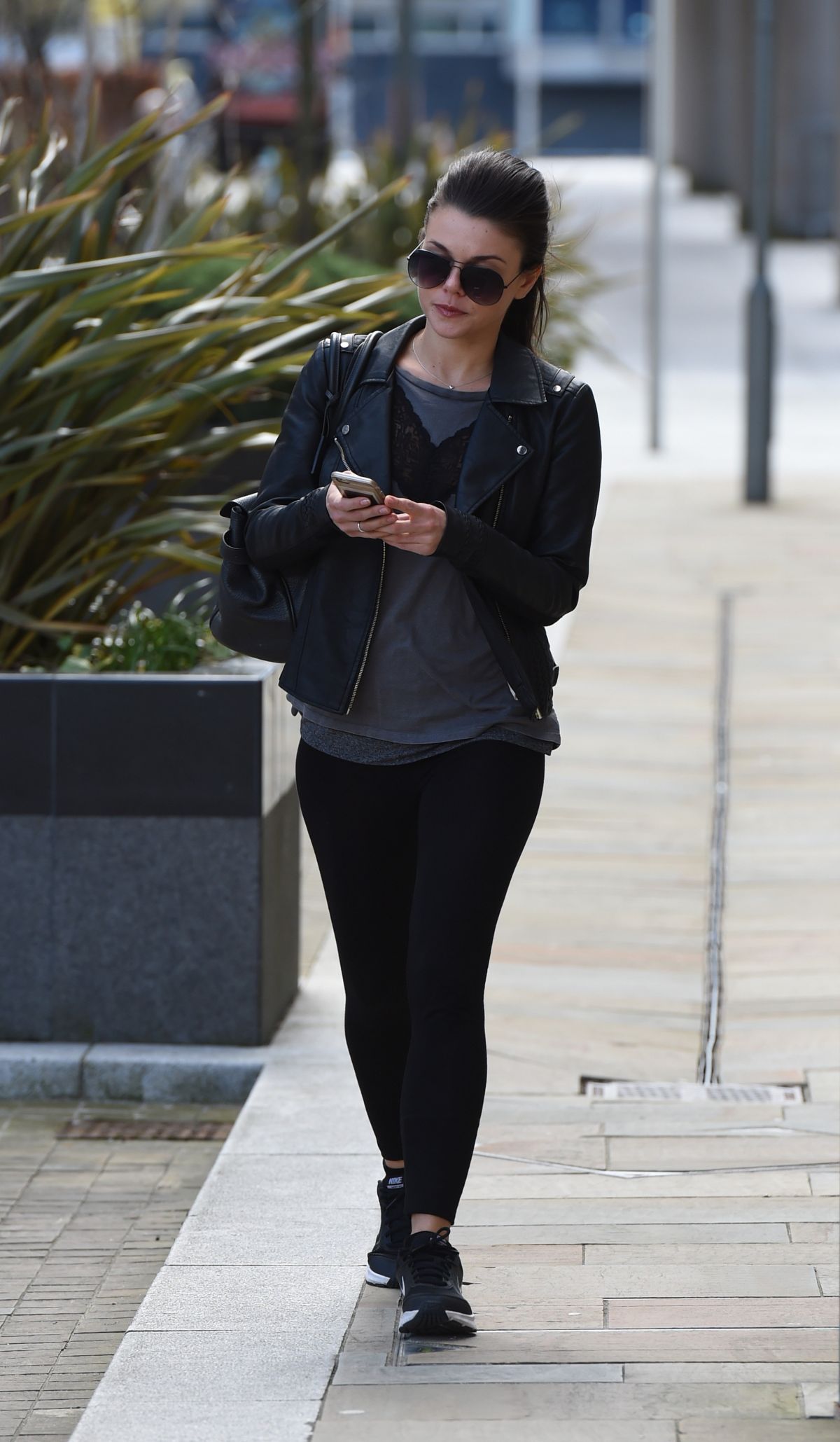 Faye Brookes out and about in Manchester