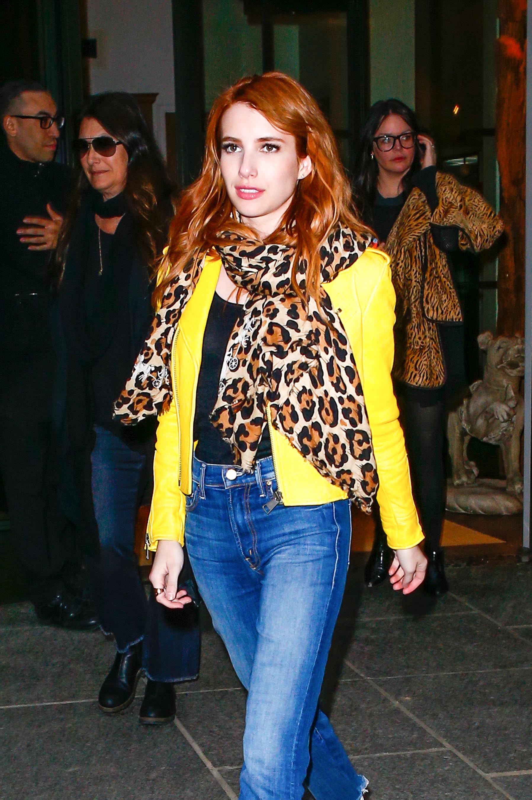Emma Roberts leaving her hotel in the NYC