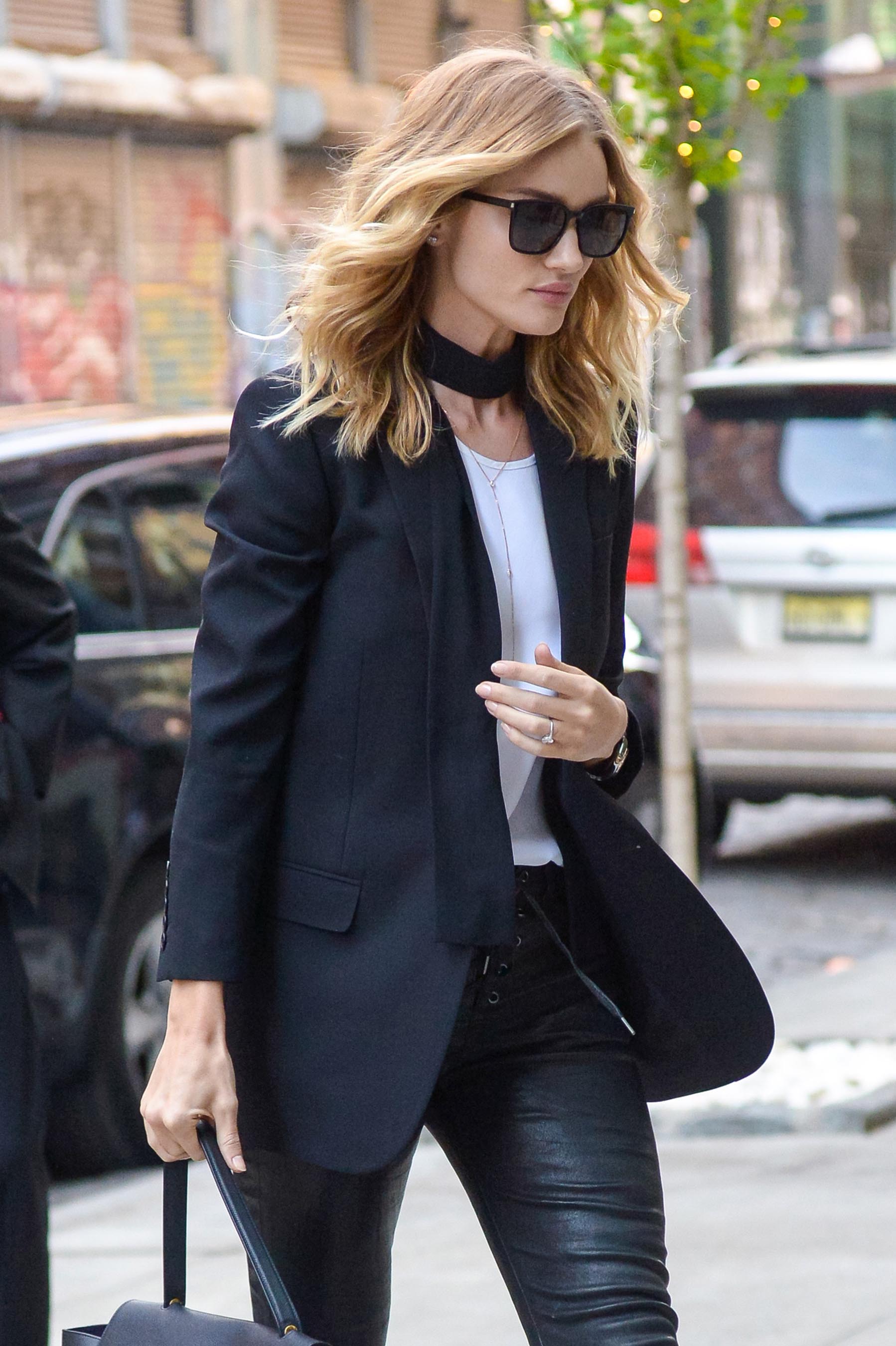 Rosie Huntington-Whiteley out in NYC