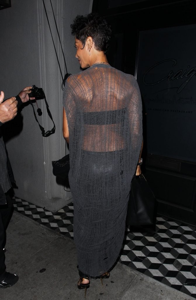 Nicole Murphy arriving at Craig’s Restaurant