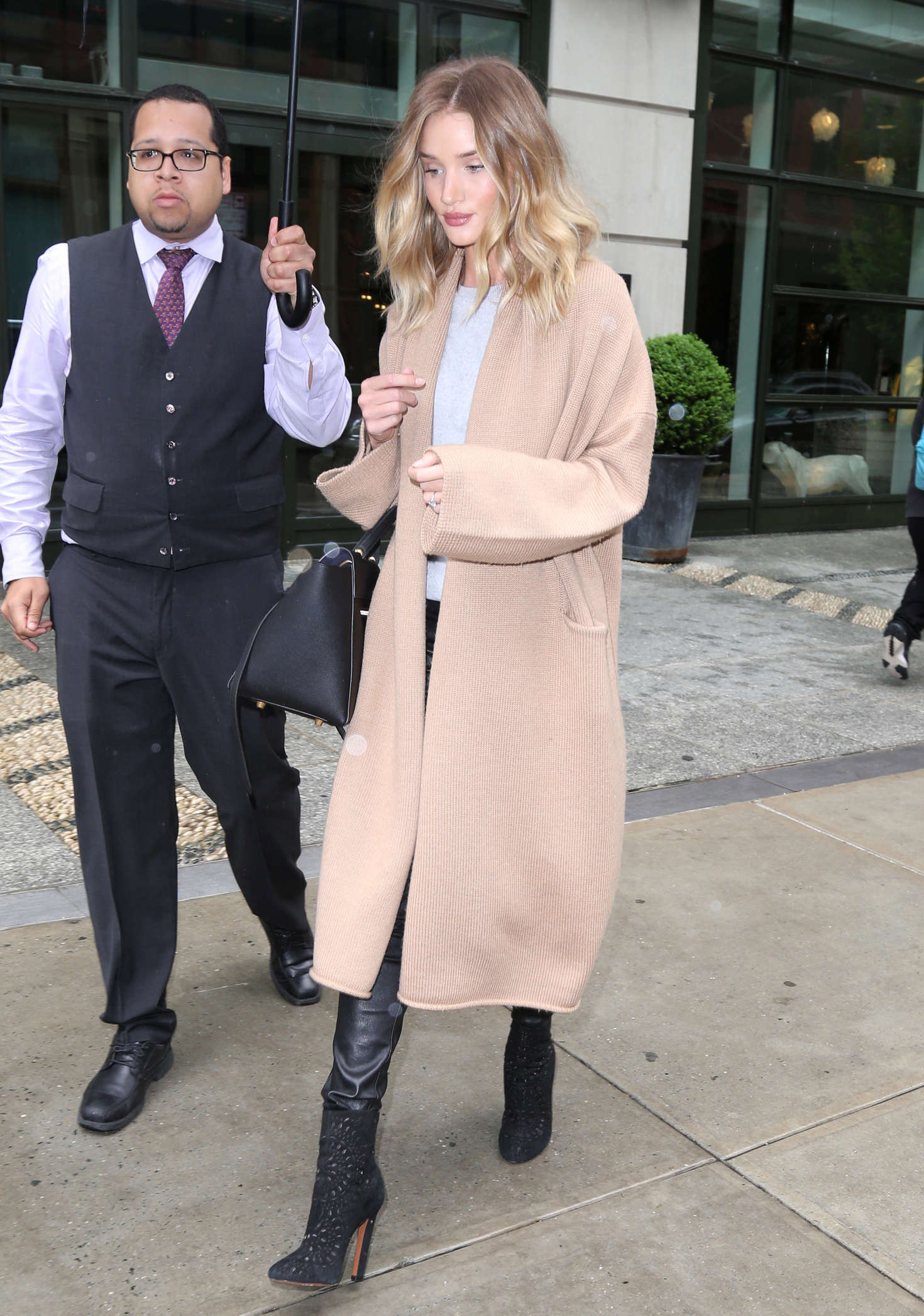 Rosie Huntington Whiteley out in New York