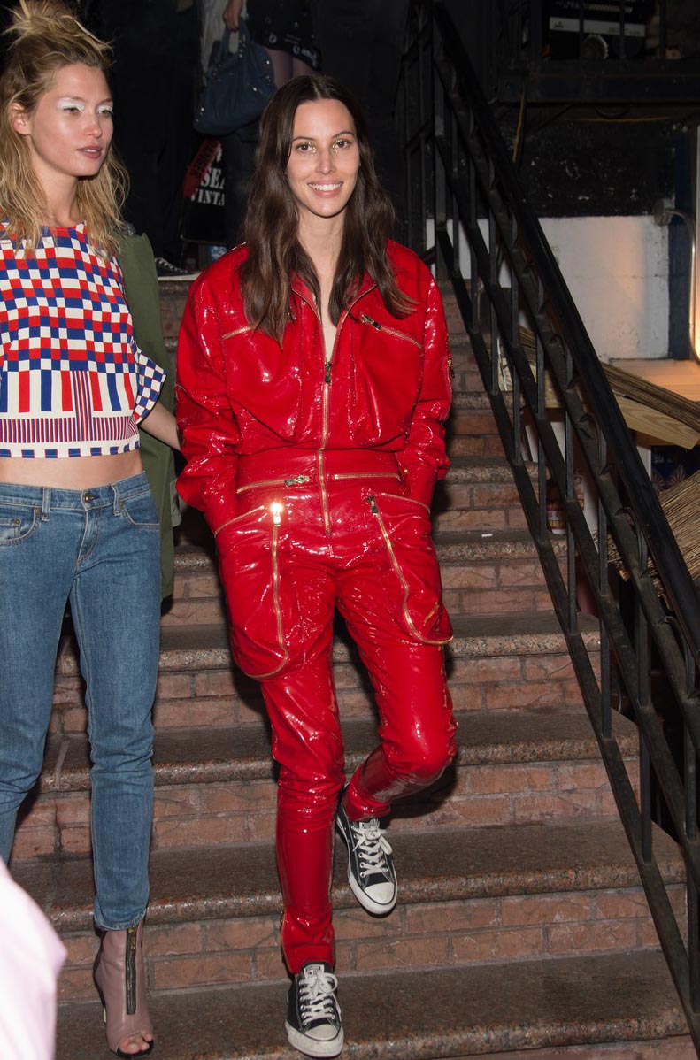 Ruby Aldridge, Martha Hunt and Alexa Chung attend the Vogue Met Gala Cocktail Party