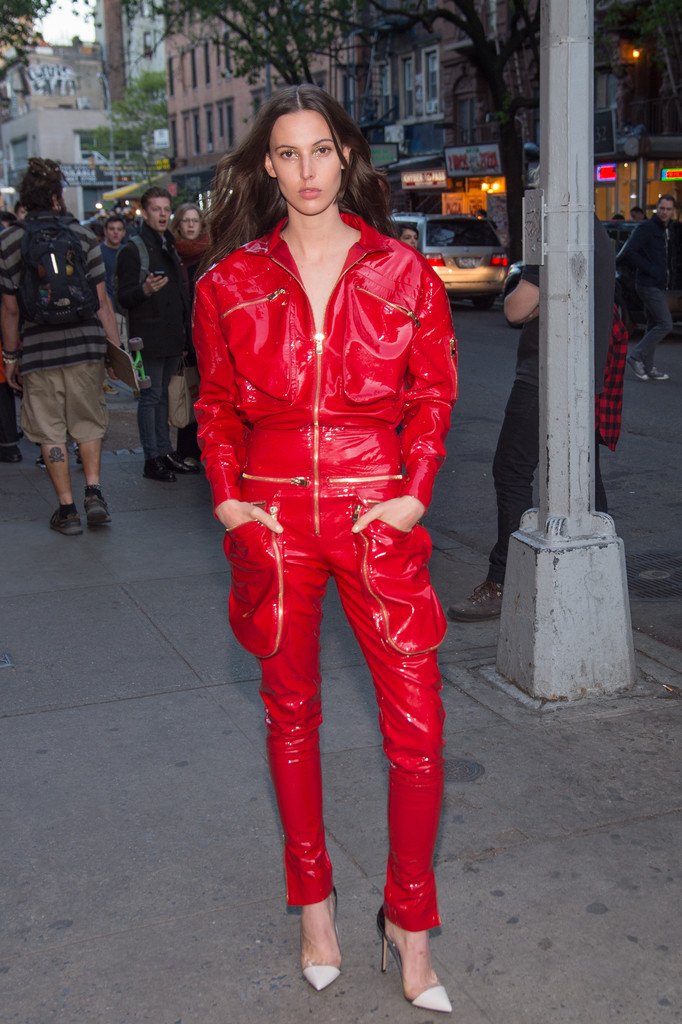 Ruby Aldridge, Martha Hunt and Alexa Chung attend the Vogue Met Gala Cocktail Party