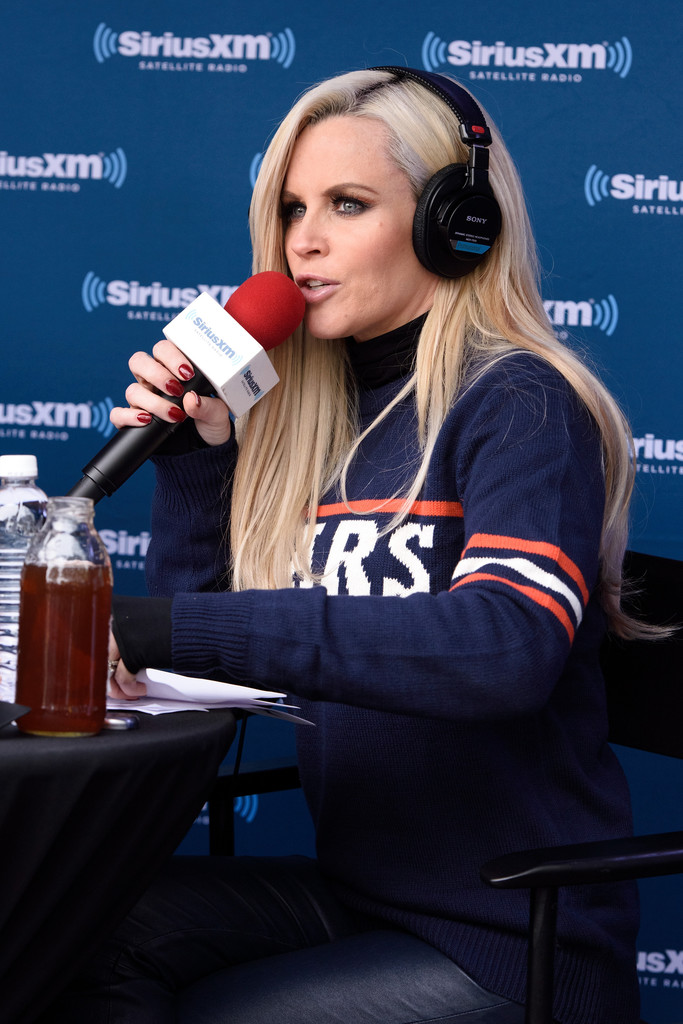 Jenny McCarthy at her SiriusXM show for the NFL Draft from Grant Park