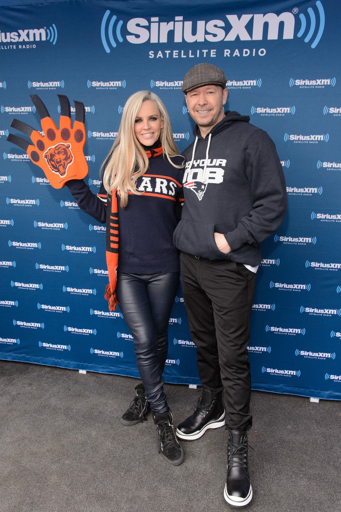 Jenny McCarthy at her SiriusXM show for the NFL Draft from Grant Park