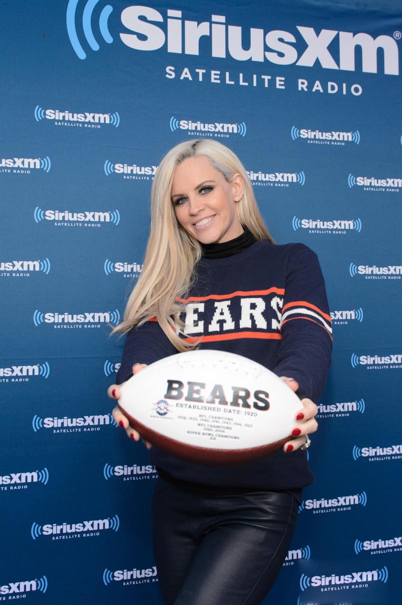 Jenny McCarthy at her SiriusXM show for the NFL Draft from Grant Park