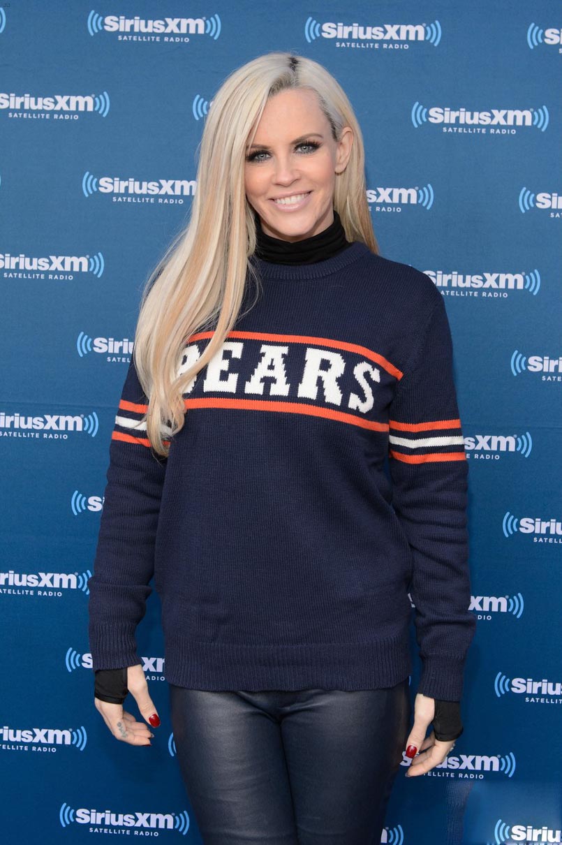 Jenny McCarthy at her SiriusXM show for the NFL Draft from Grant Park