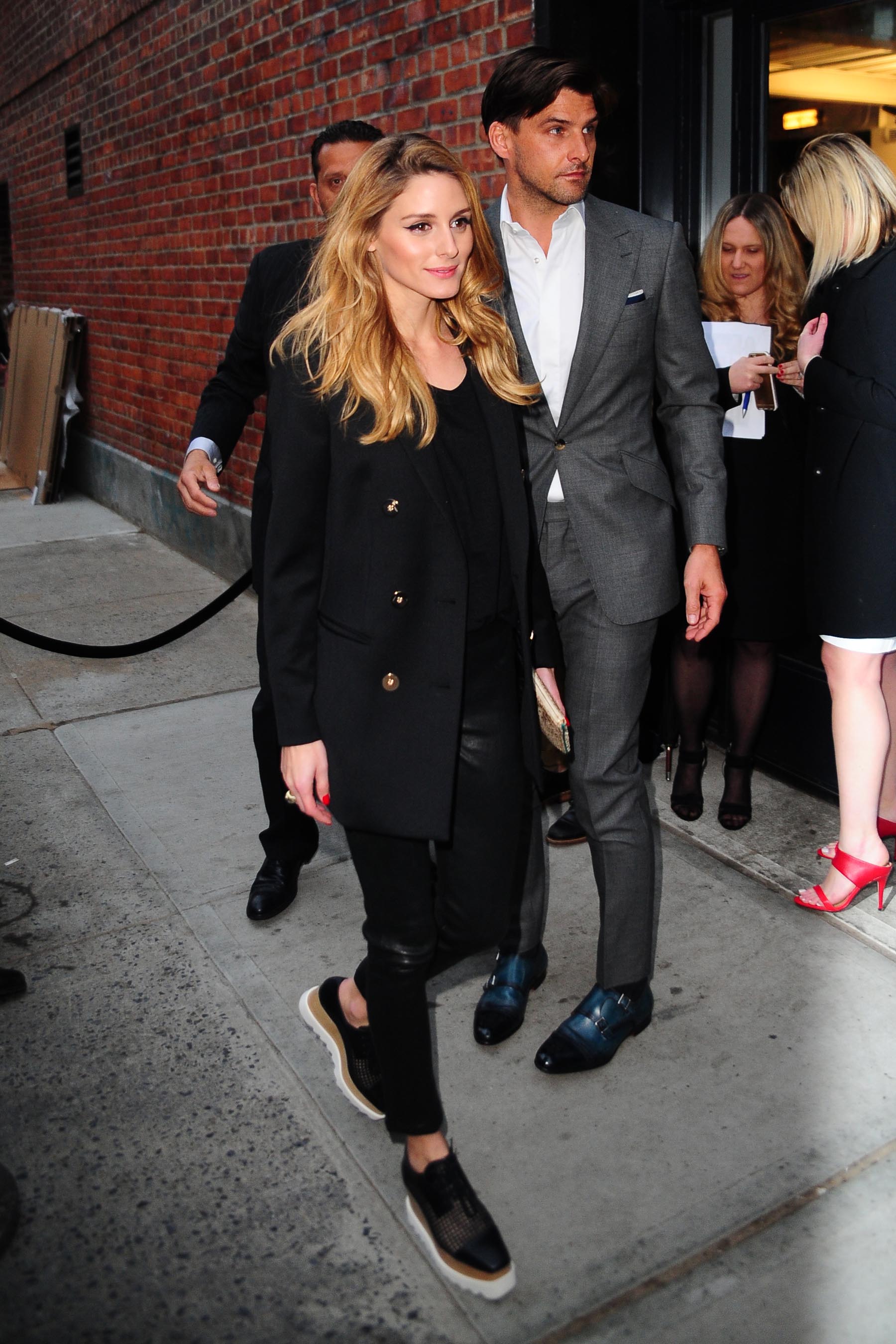 Olivia Palermo arriving at the premiere of Mother’s Day