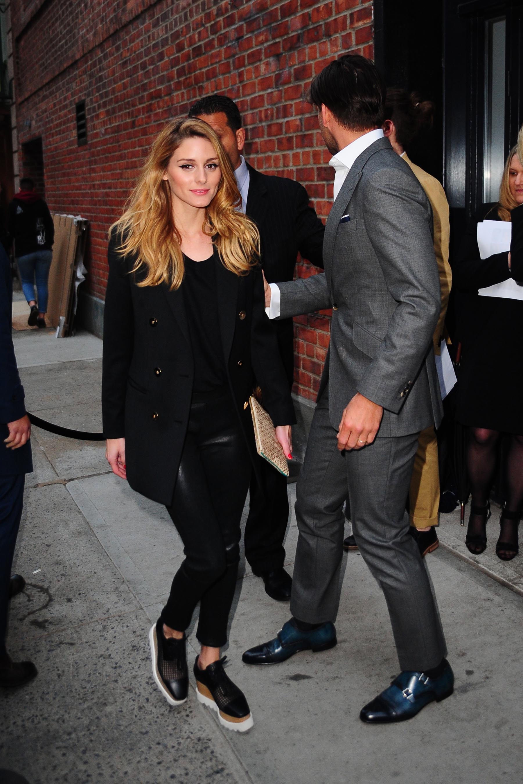 Olivia Palermo arriving at the premiere of Mother’s Day