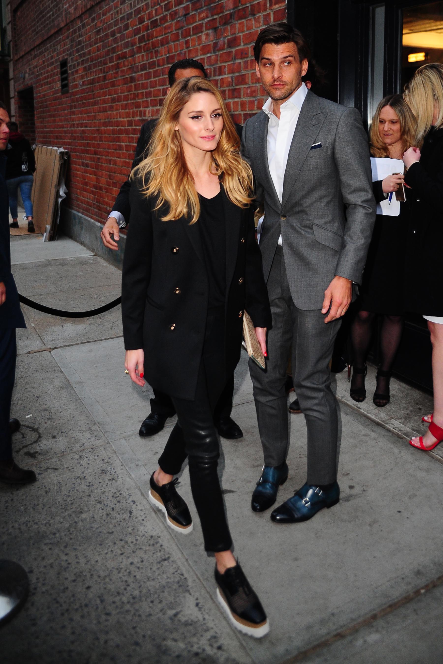 Olivia Palermo arriving at the premiere of Mother’s Day