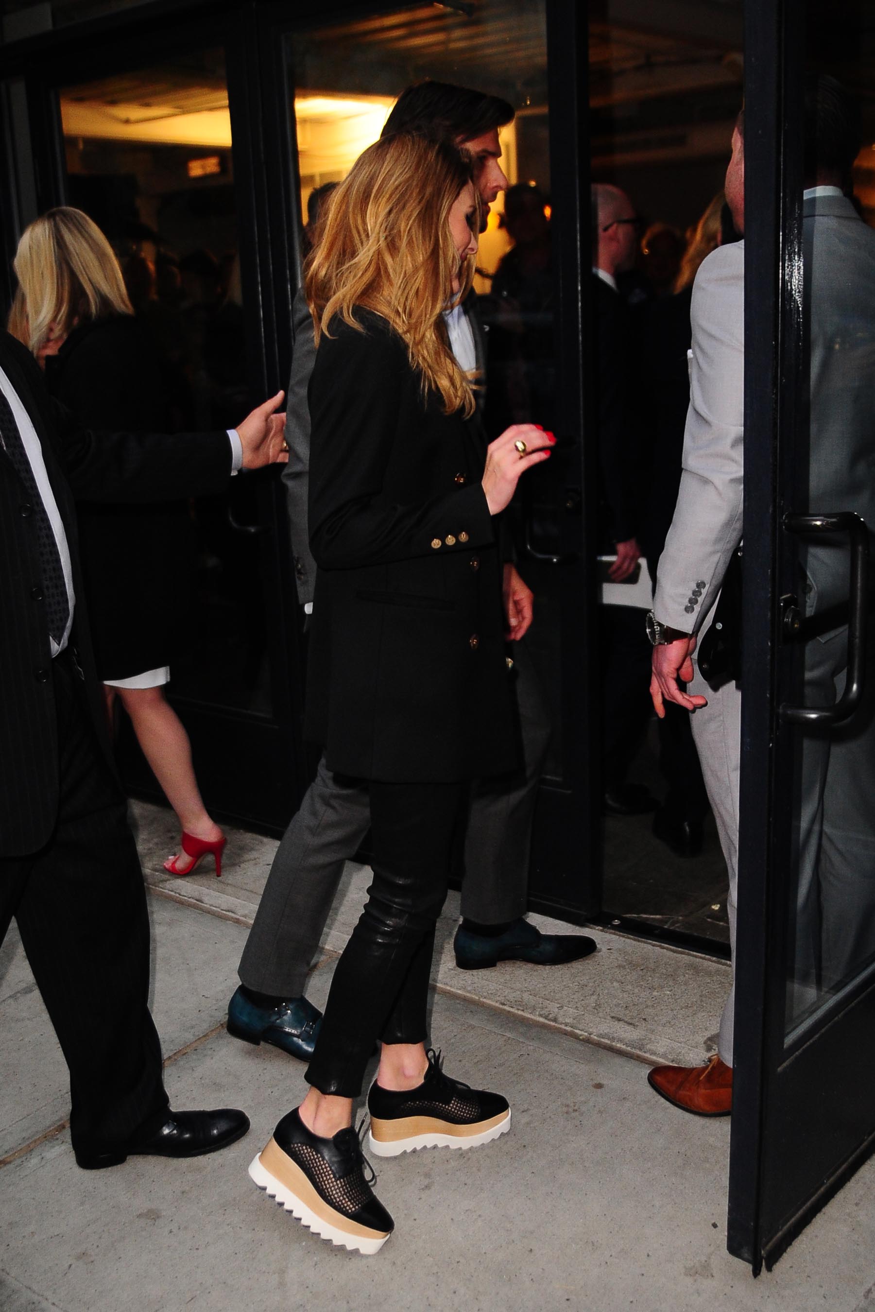 Olivia Palermo arriving at the premiere of Mother’s Day