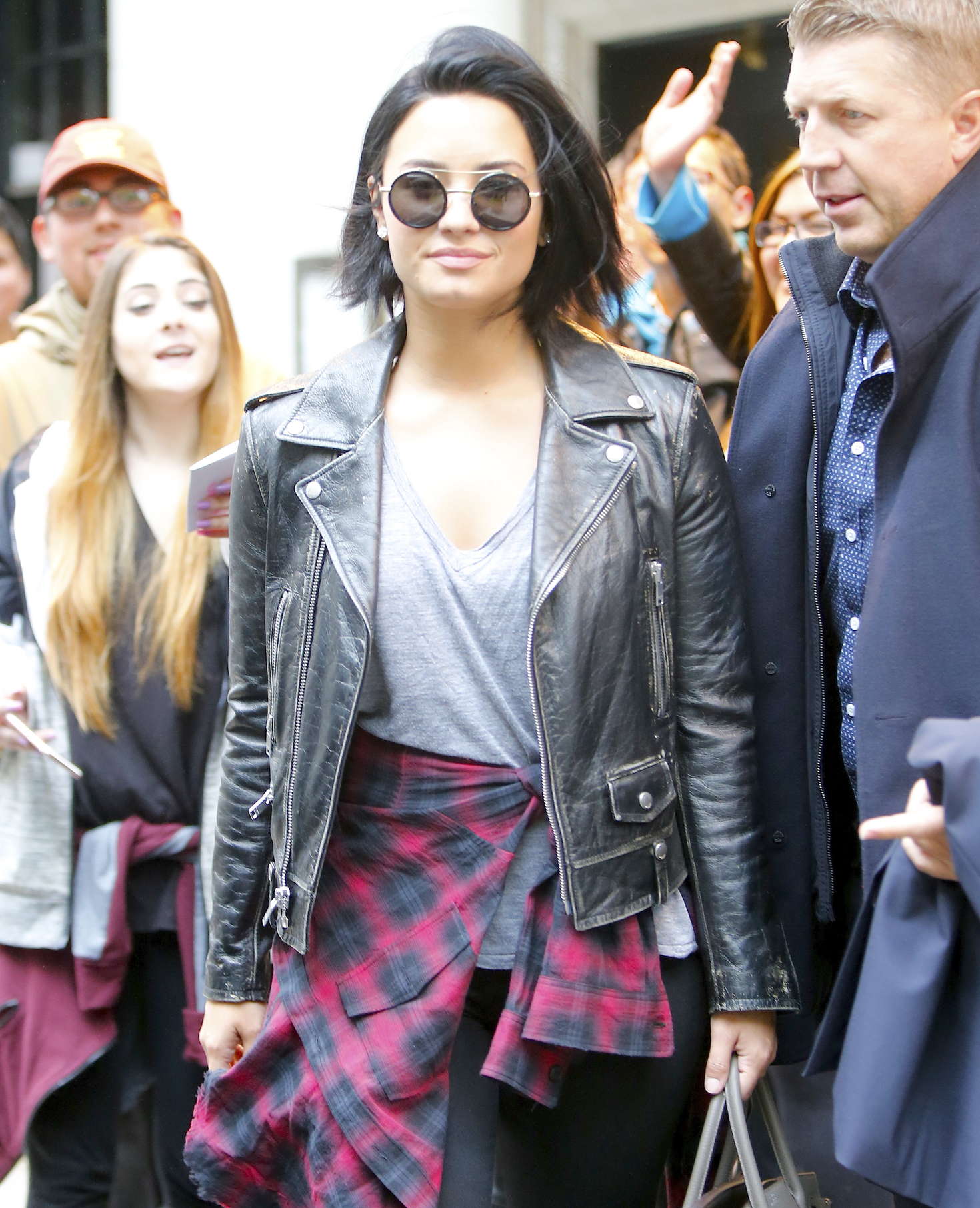 Demi Lovato leaving her hotel in New York