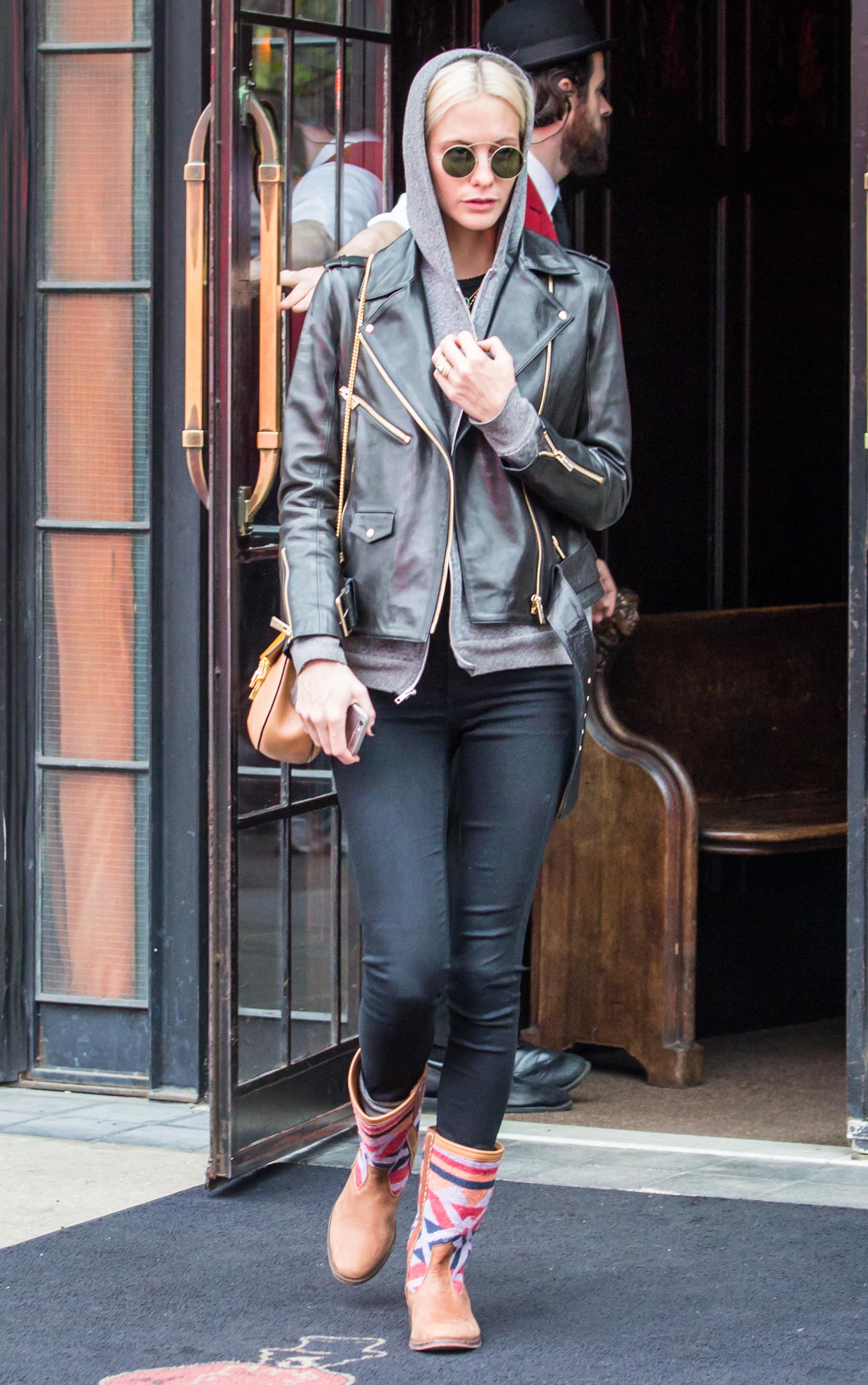 Poppy Delevingne out in The East Village