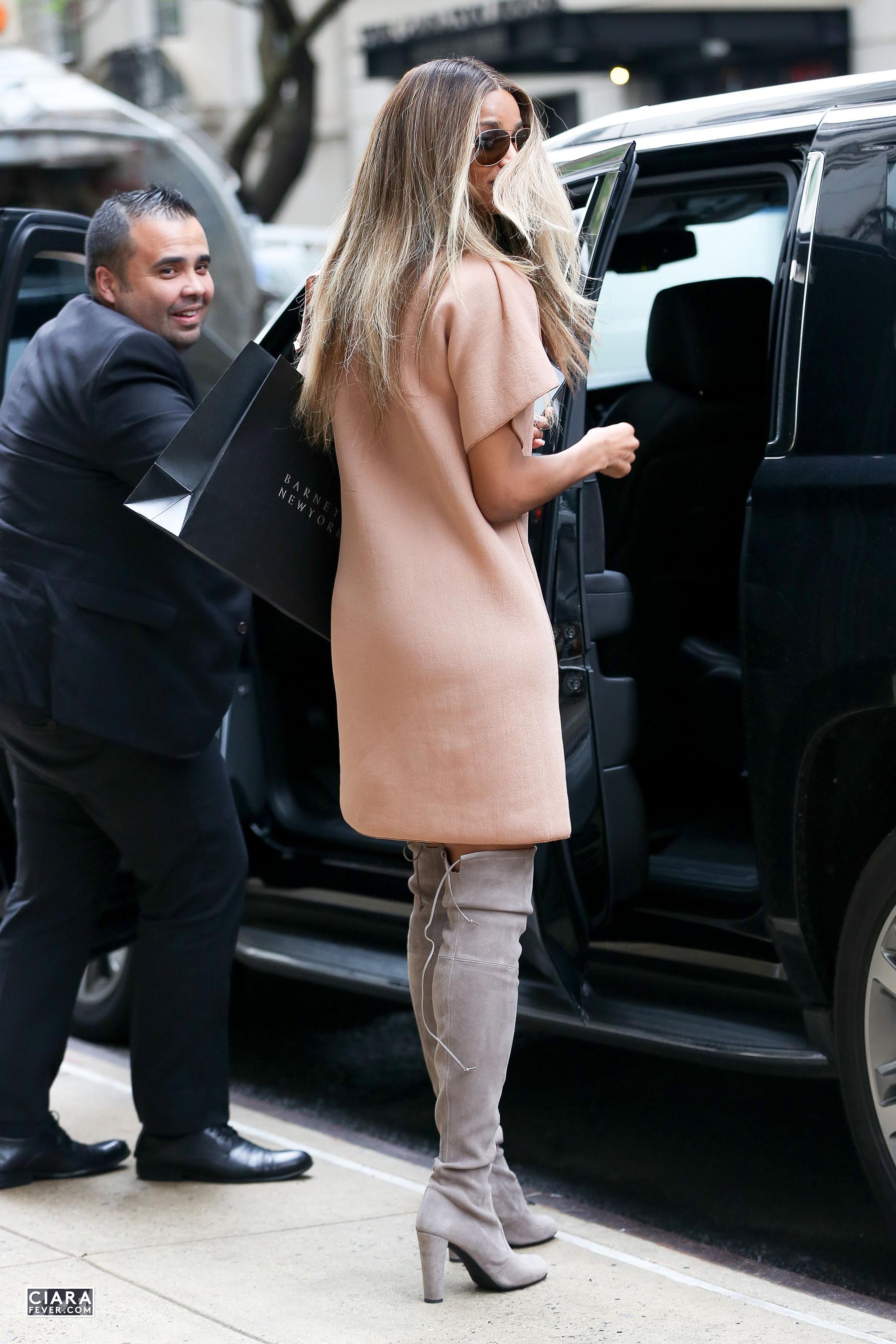 Ciara at Barney’s New York on Madison Avenue