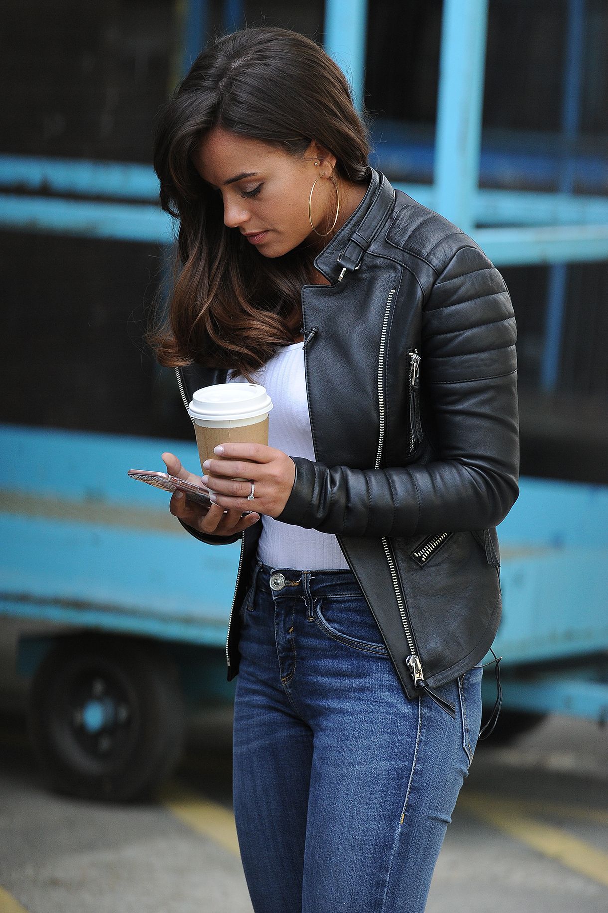 Georgia May Foote outside ITV Studios