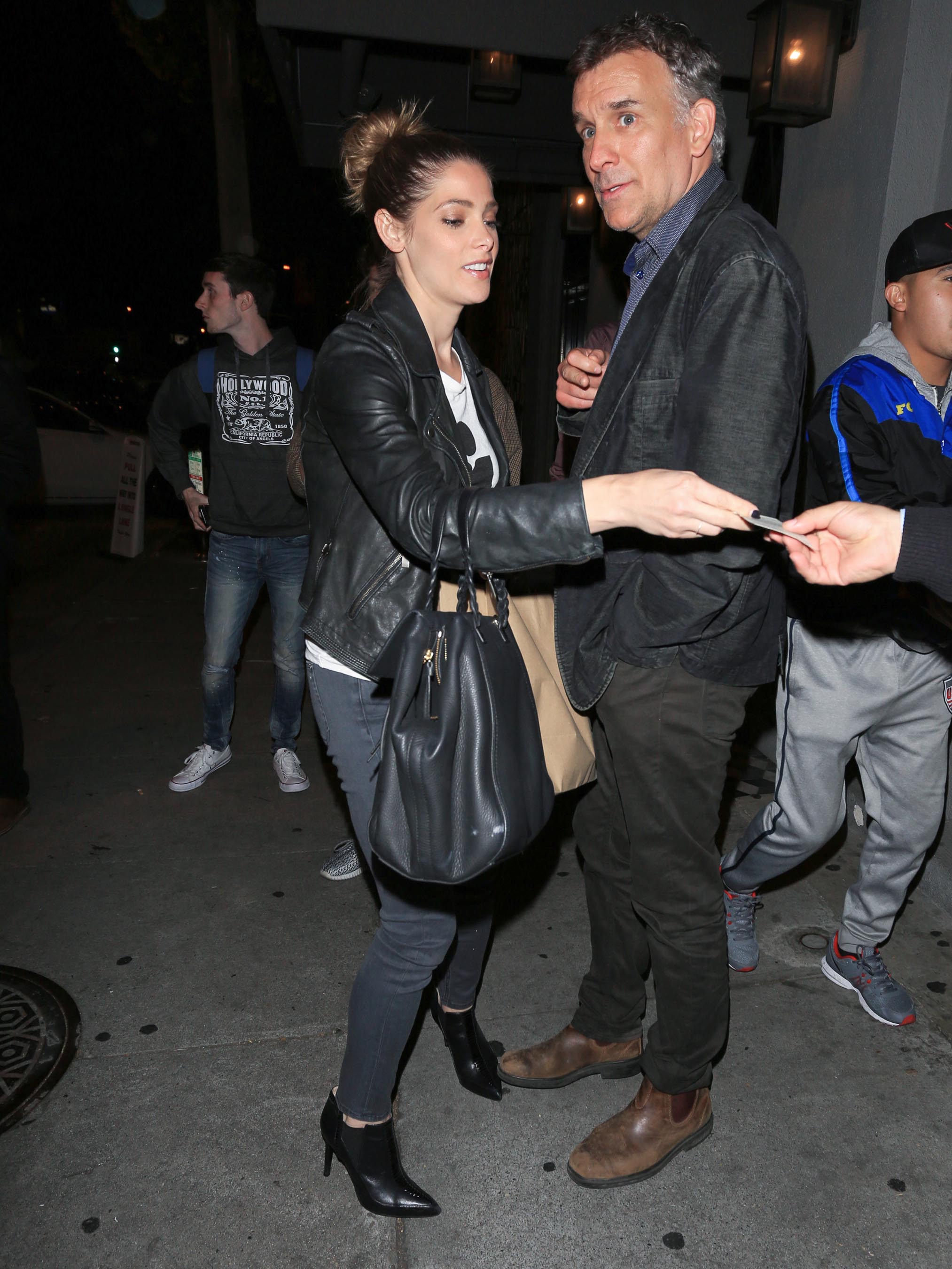 Ashley Greene leaving Craig’s Restaurant