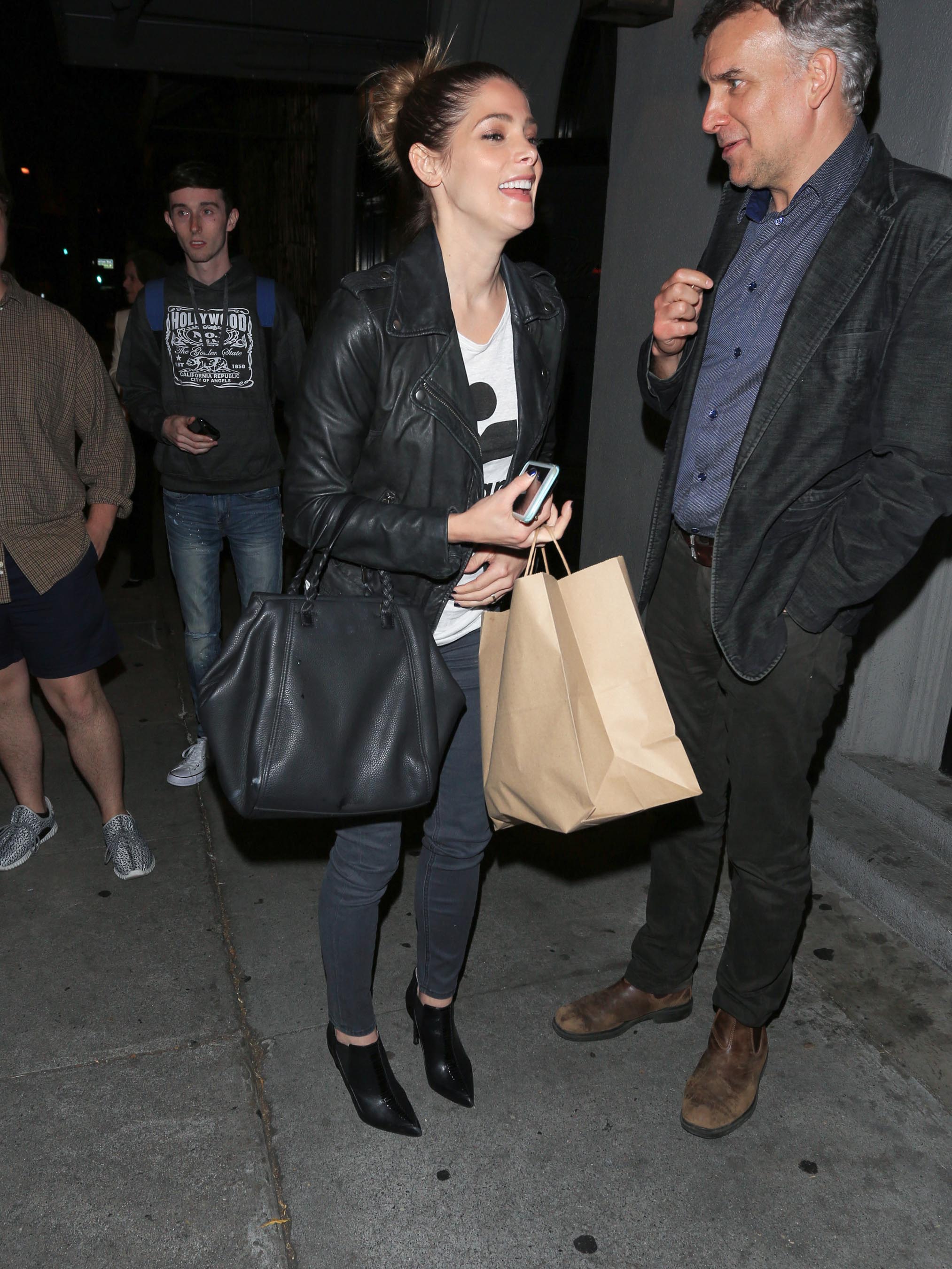 Ashley Greene leaving Craig’s Restaurant