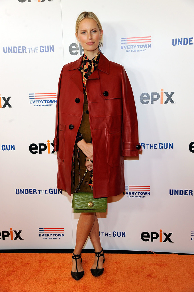 Karolina Kurkova attends the premiere of Under the Gun