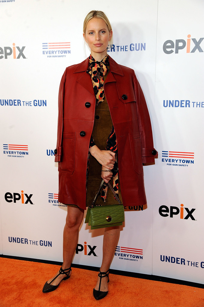 Karolina Kurkova attends the premiere of Under the Gun