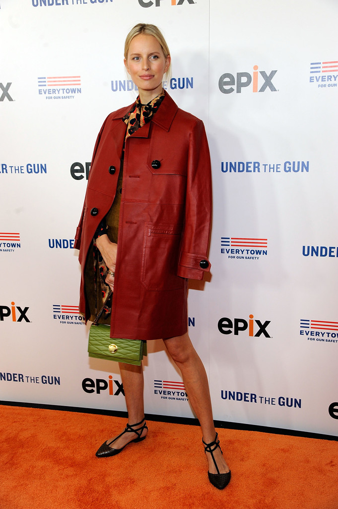 Karolina Kurkova attends the premiere of Under the Gun