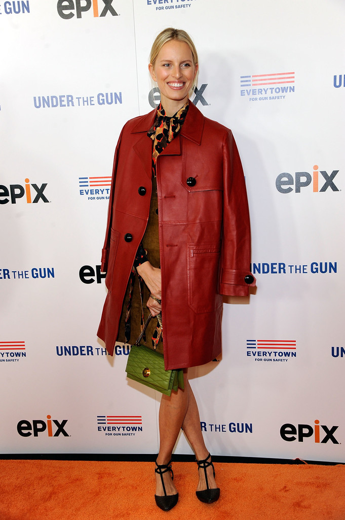 Karolina Kurkova attends the premiere of Under the Gun