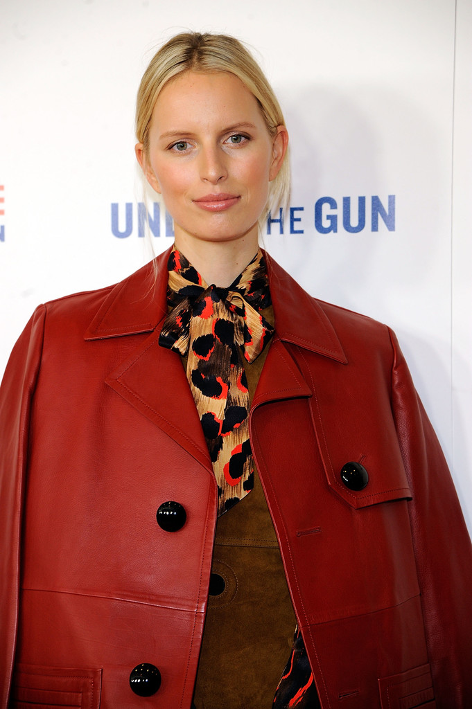 Karolina Kurkova attends the premiere of Under the Gun