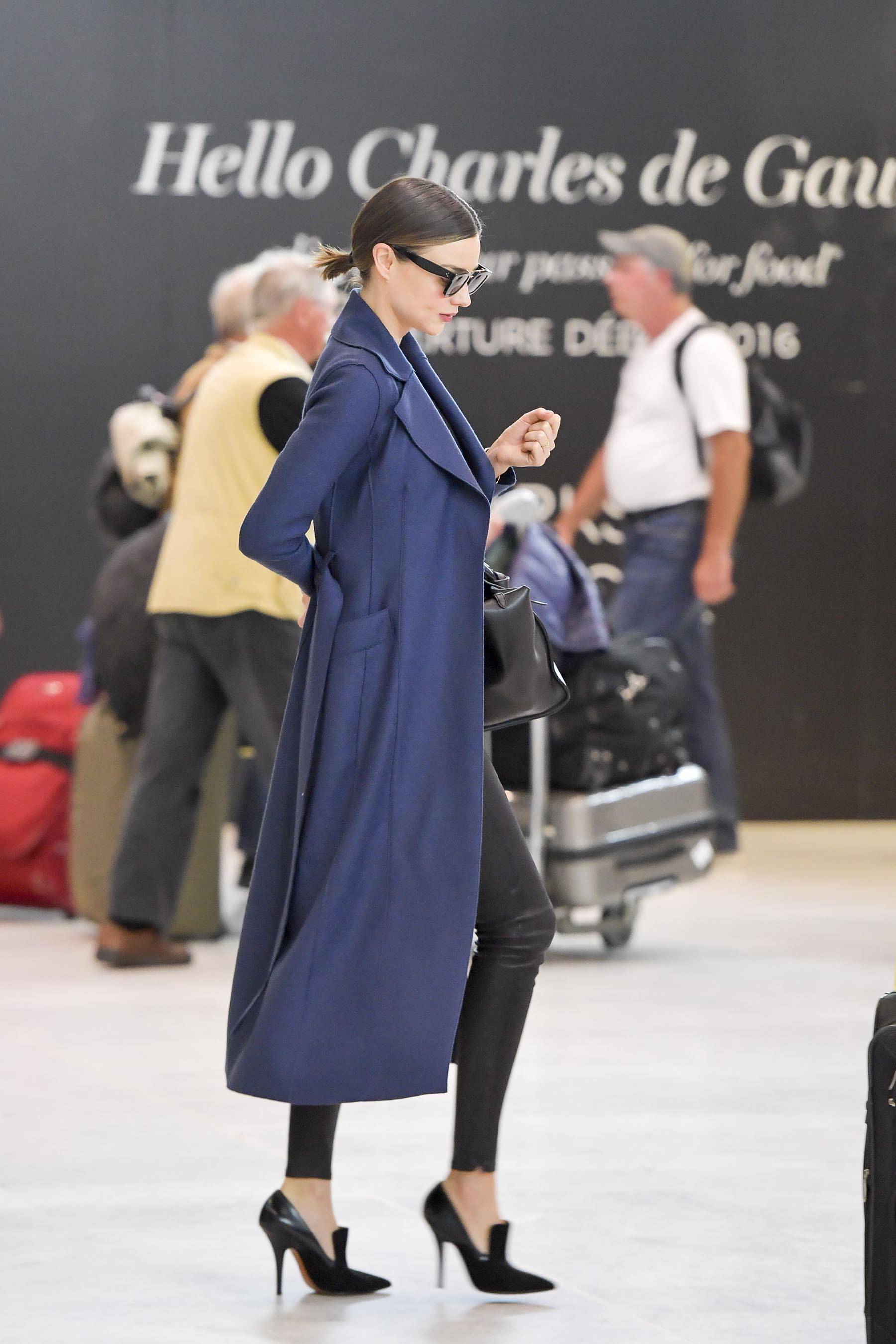 Miranda Kerr at LAX & Charles de Gaulle Airport