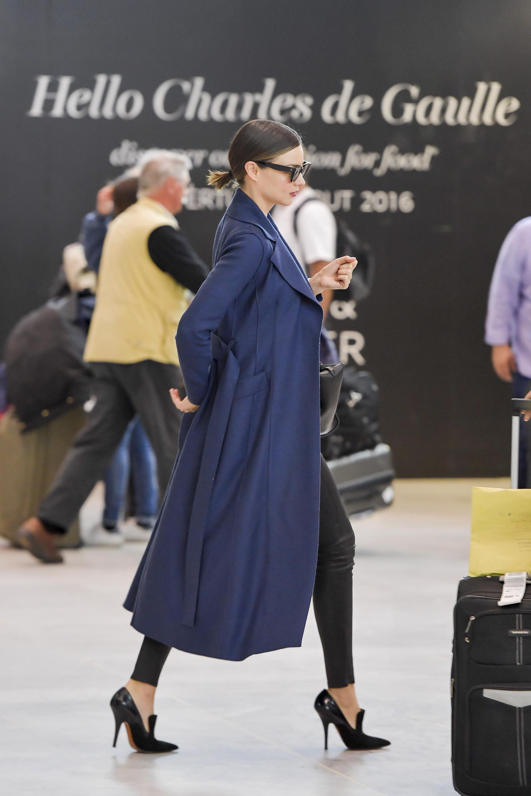 Miranda Kerr at LAX & Charles de Gaulle Airport