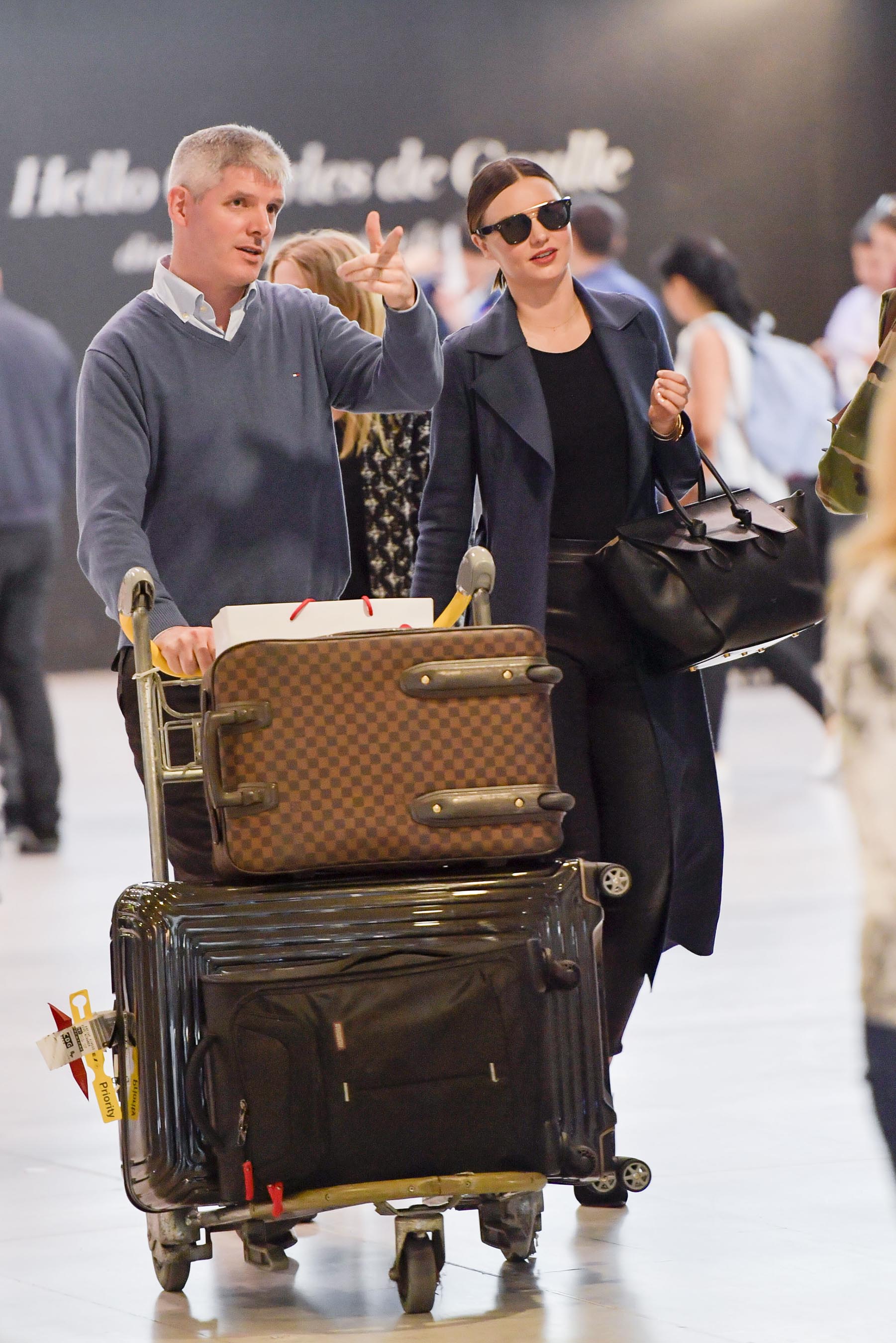 Miranda Kerr at LAX & Charles de Gaulle Airport
