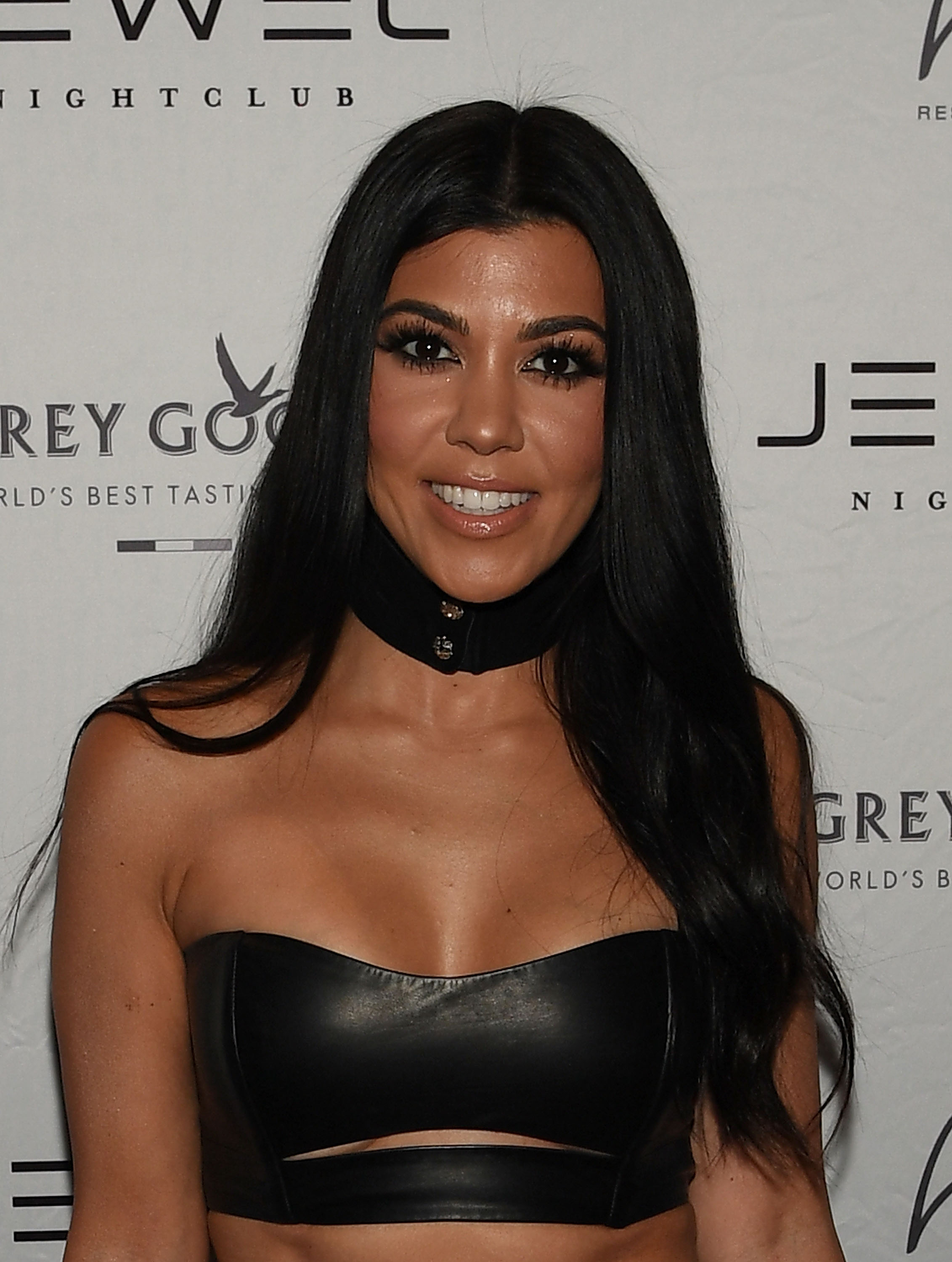 Kourtney Kardashian on the red carpet at the Jewel Nightclub Grand Opening Weekend