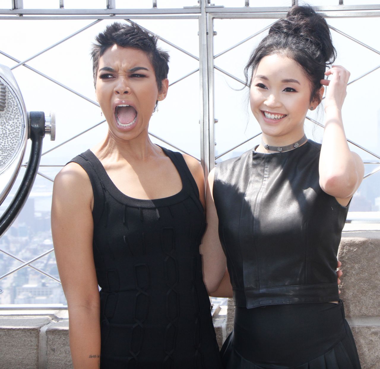 Lana Condor and X-Men Apocalypse Visits Empire State Building