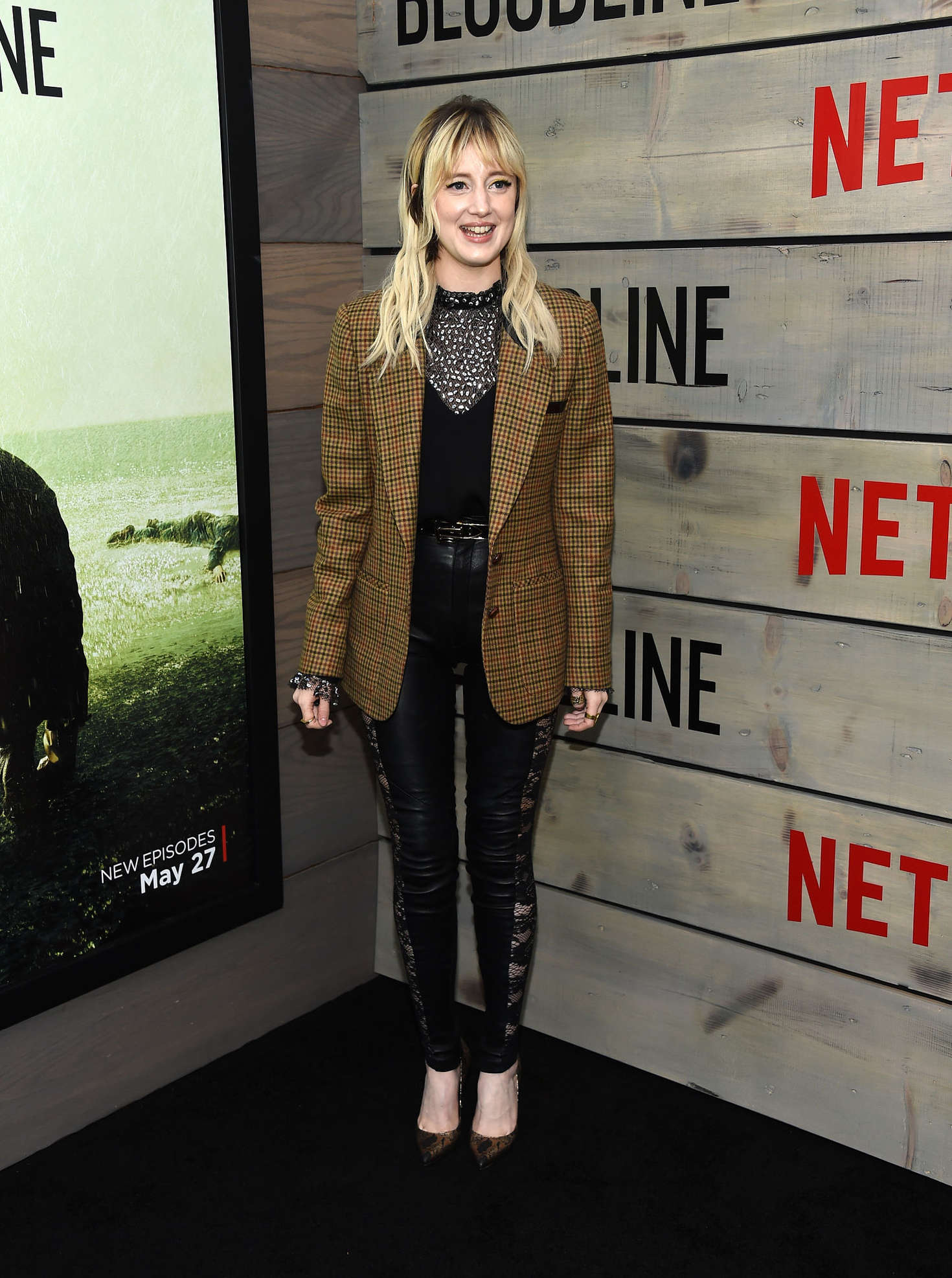 Andrea Riseborough attends the Bloodline premiere