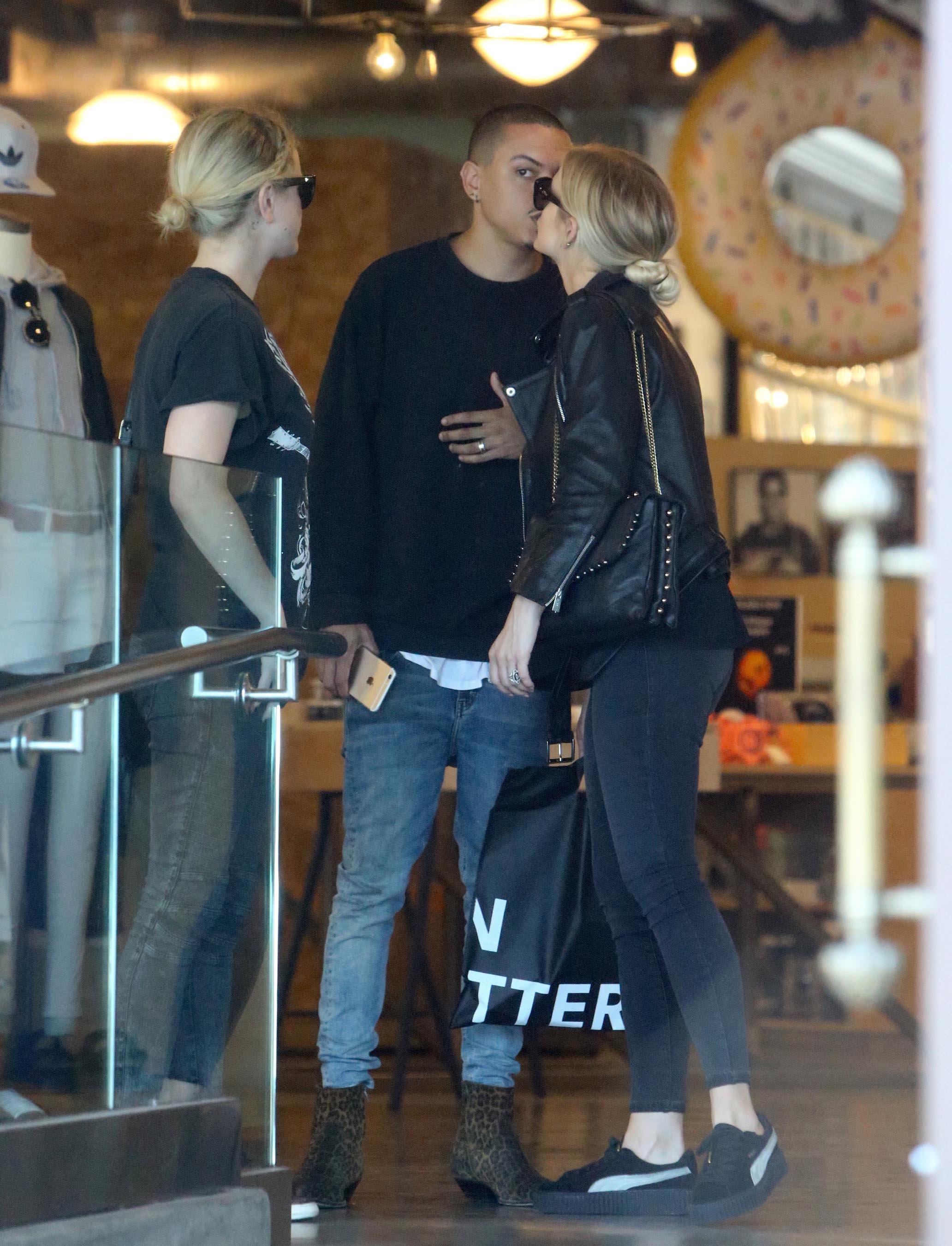 Ashlee Simpson shopping in West Hollywood