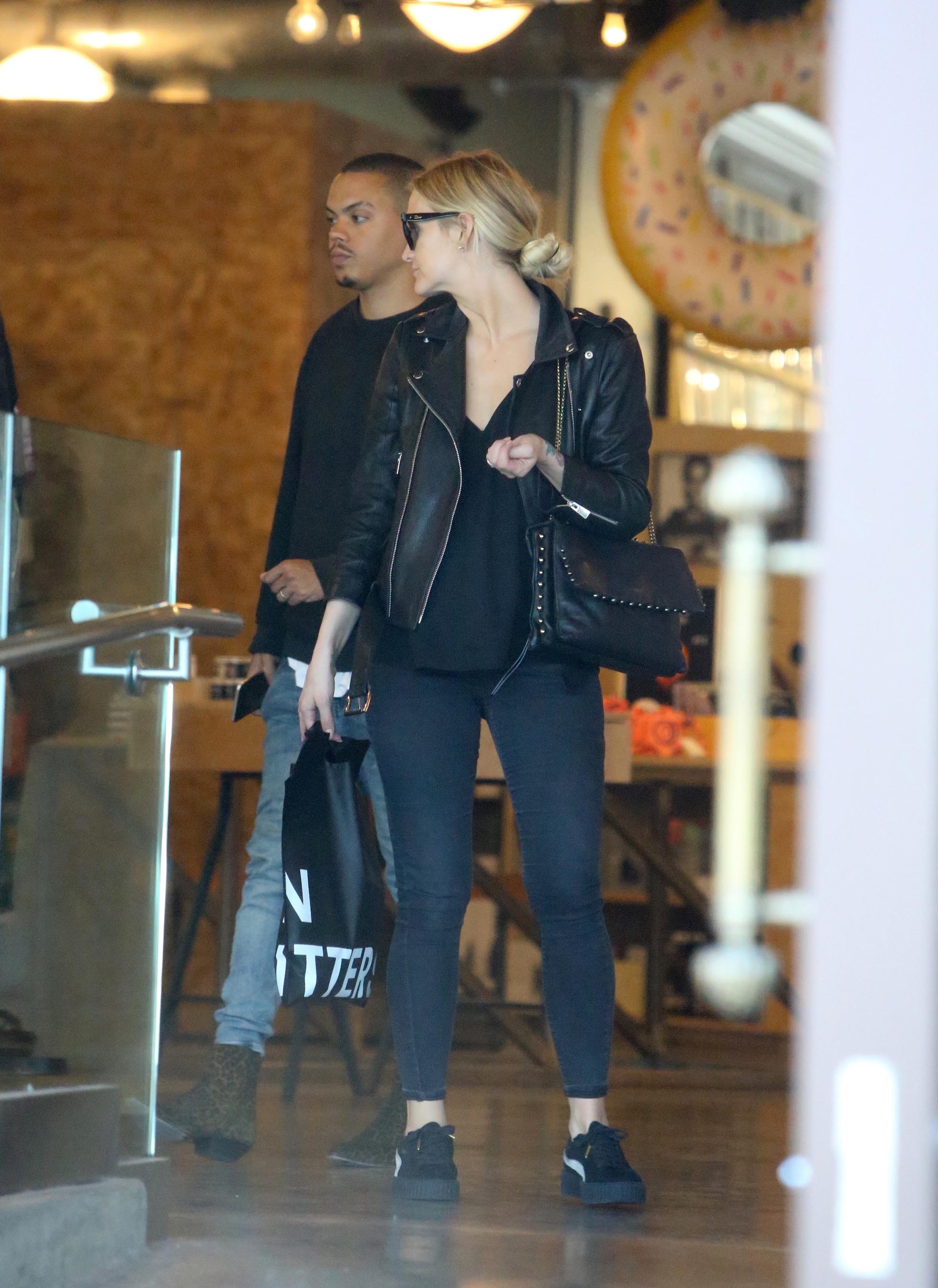 Ashlee Simpson shopping in West Hollywood