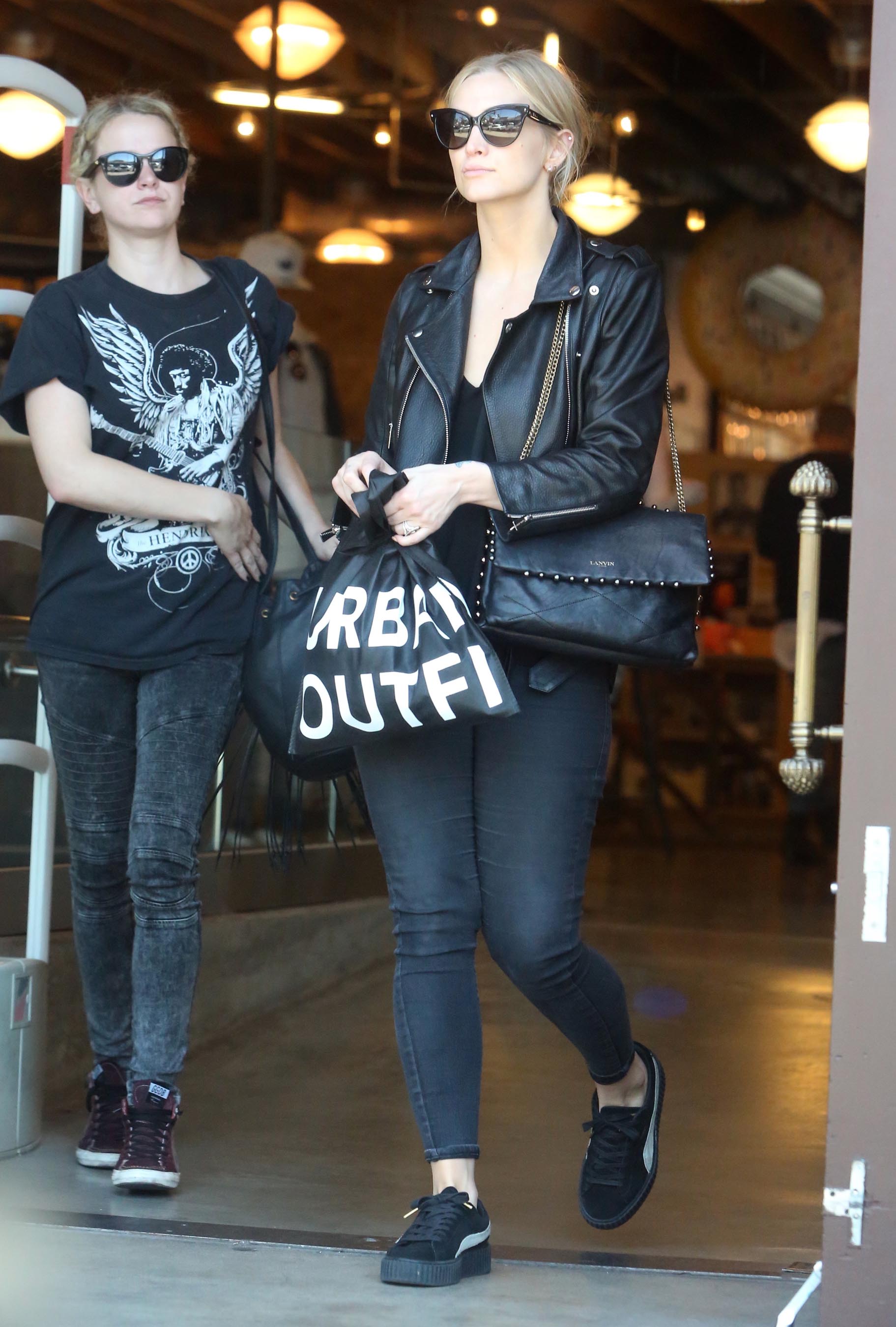 Ashlee Simpson shopping in West Hollywood