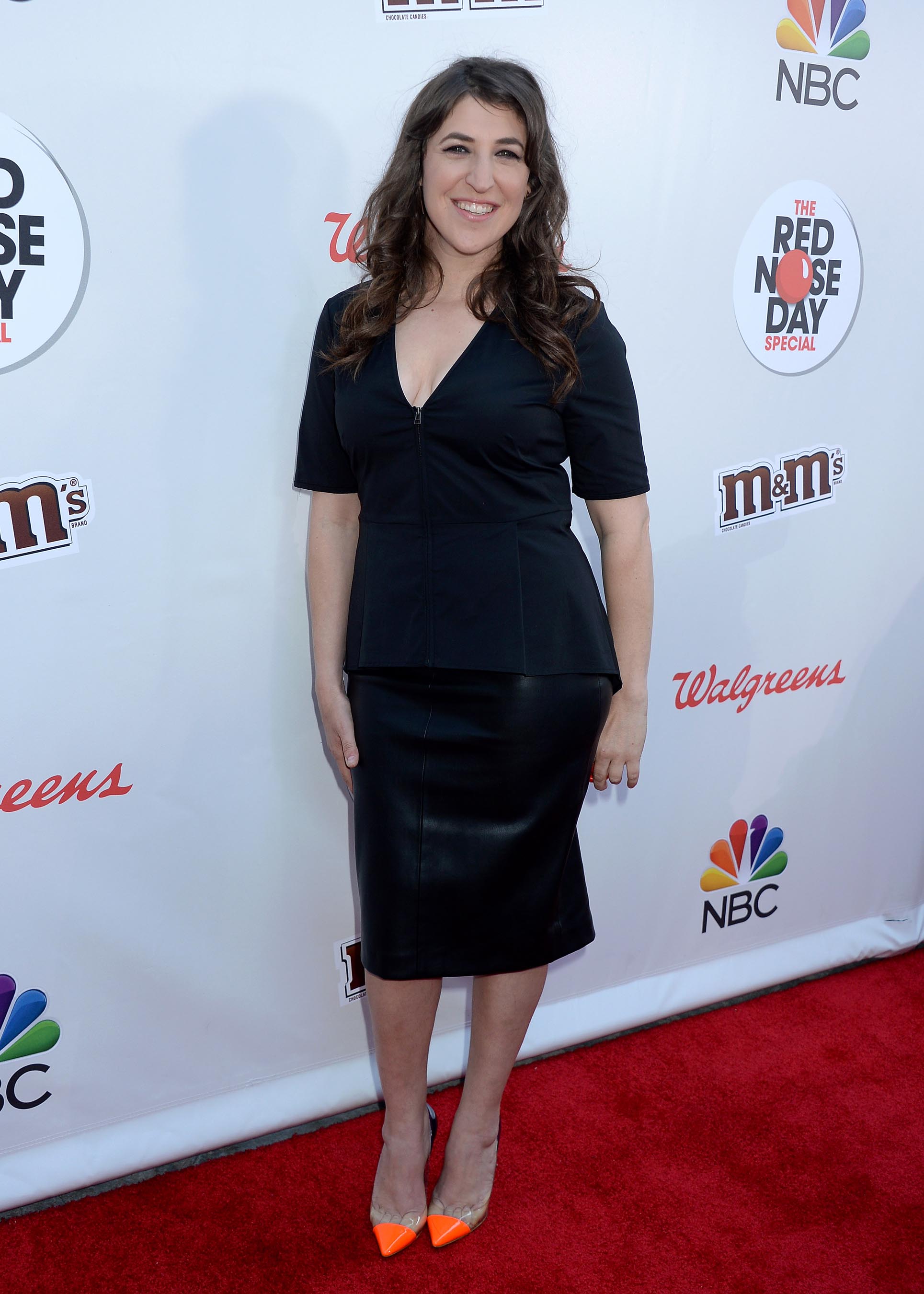 Mayim Bialik attends NBC Red Nose Day Special