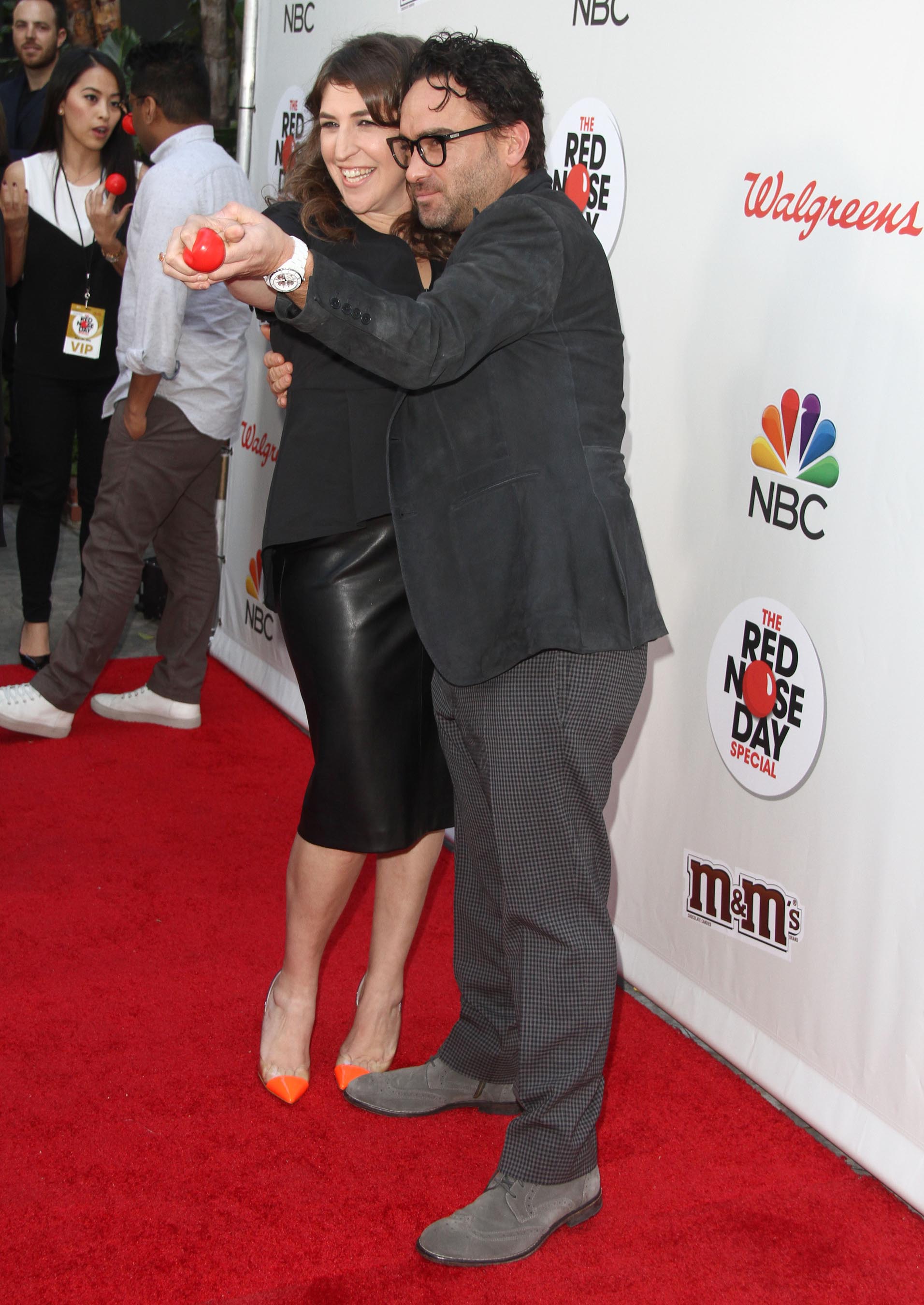 Mayim Bialik attends NBC Red Nose Day Special