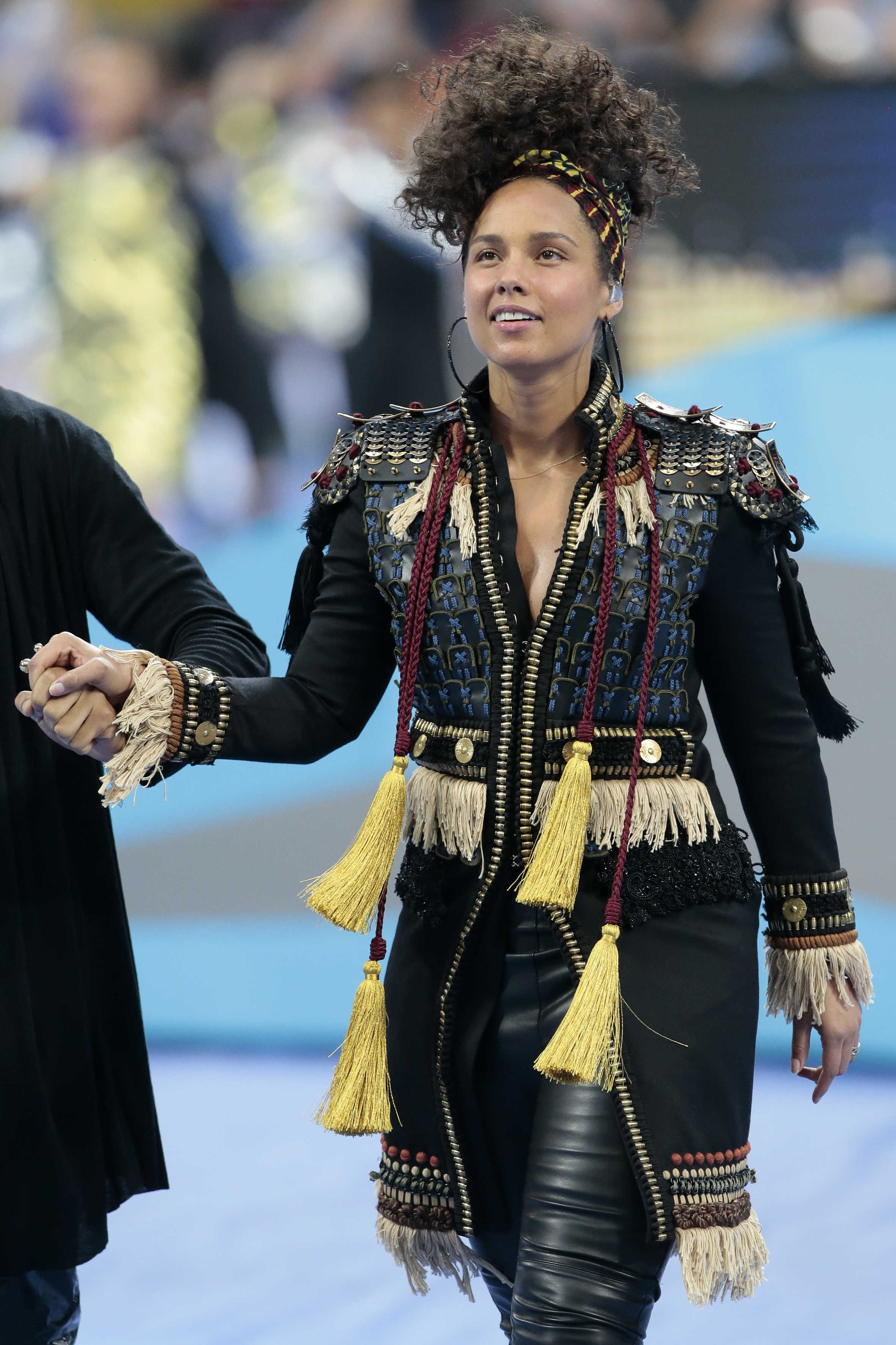 Alicia Keys performs at the UEFA Champions League Final