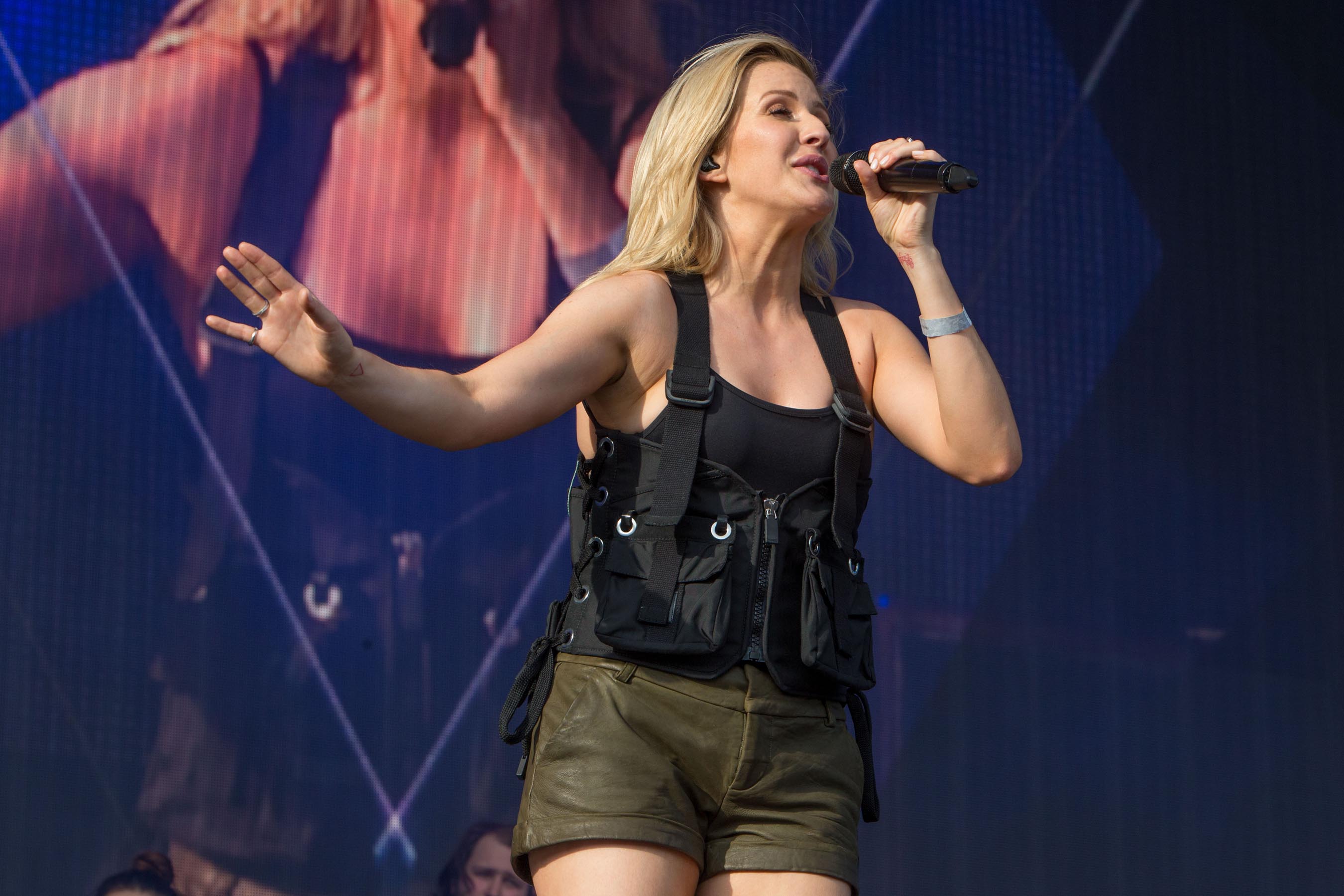 Ellie Goulding performing at Radio 1’s Big Weekend