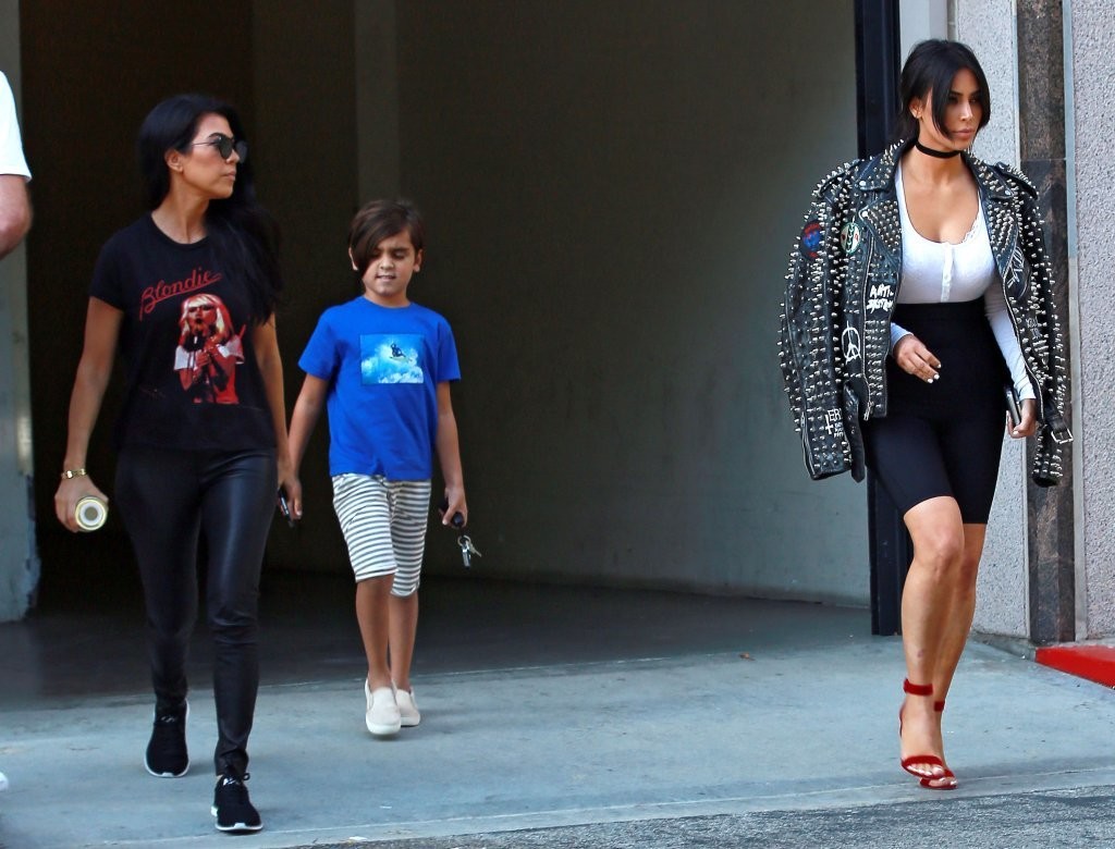 Kourtney Kardashian is seen leaving a meeting