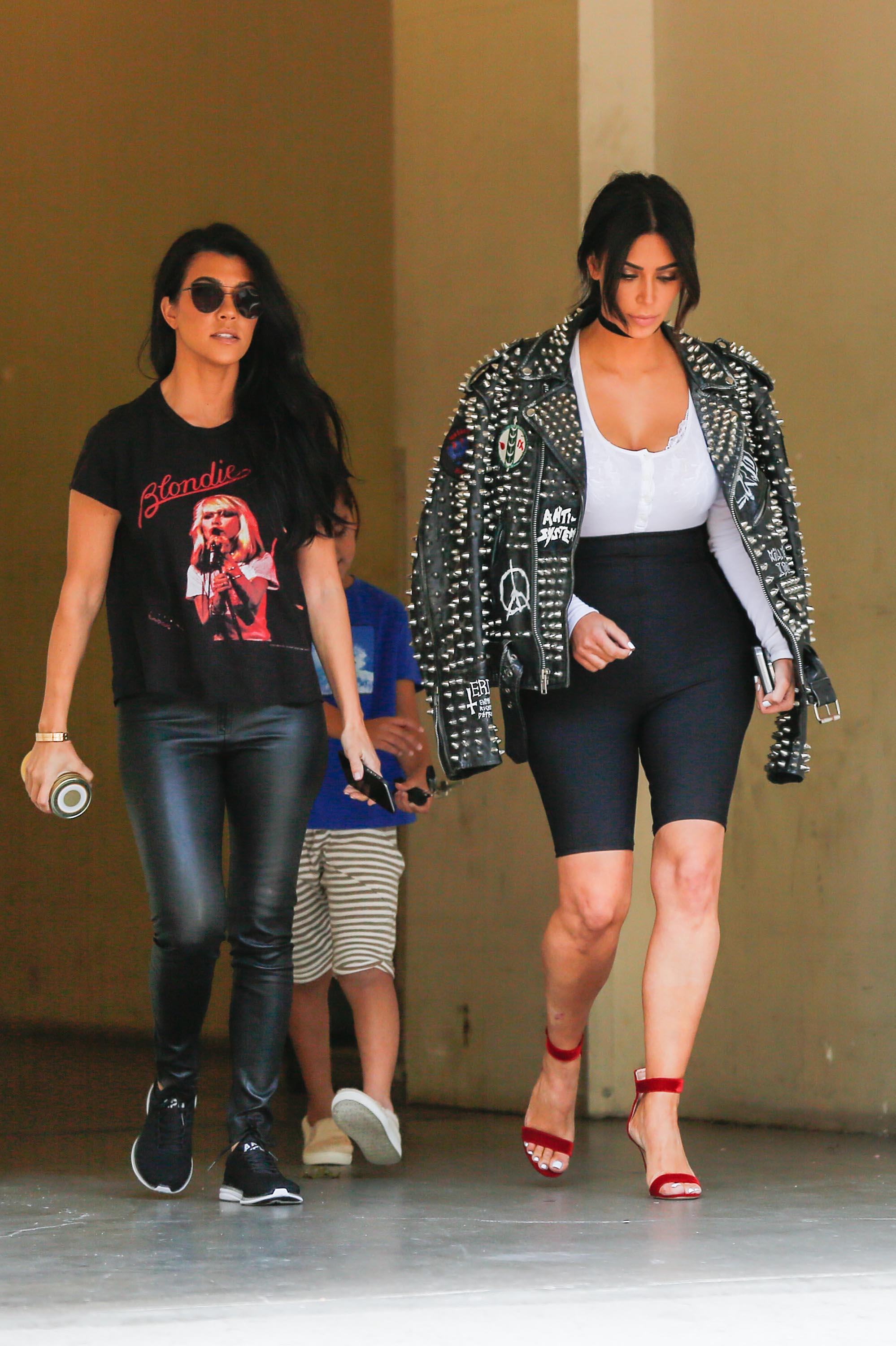 Kourtney Kardashian is seen leaving a meeting