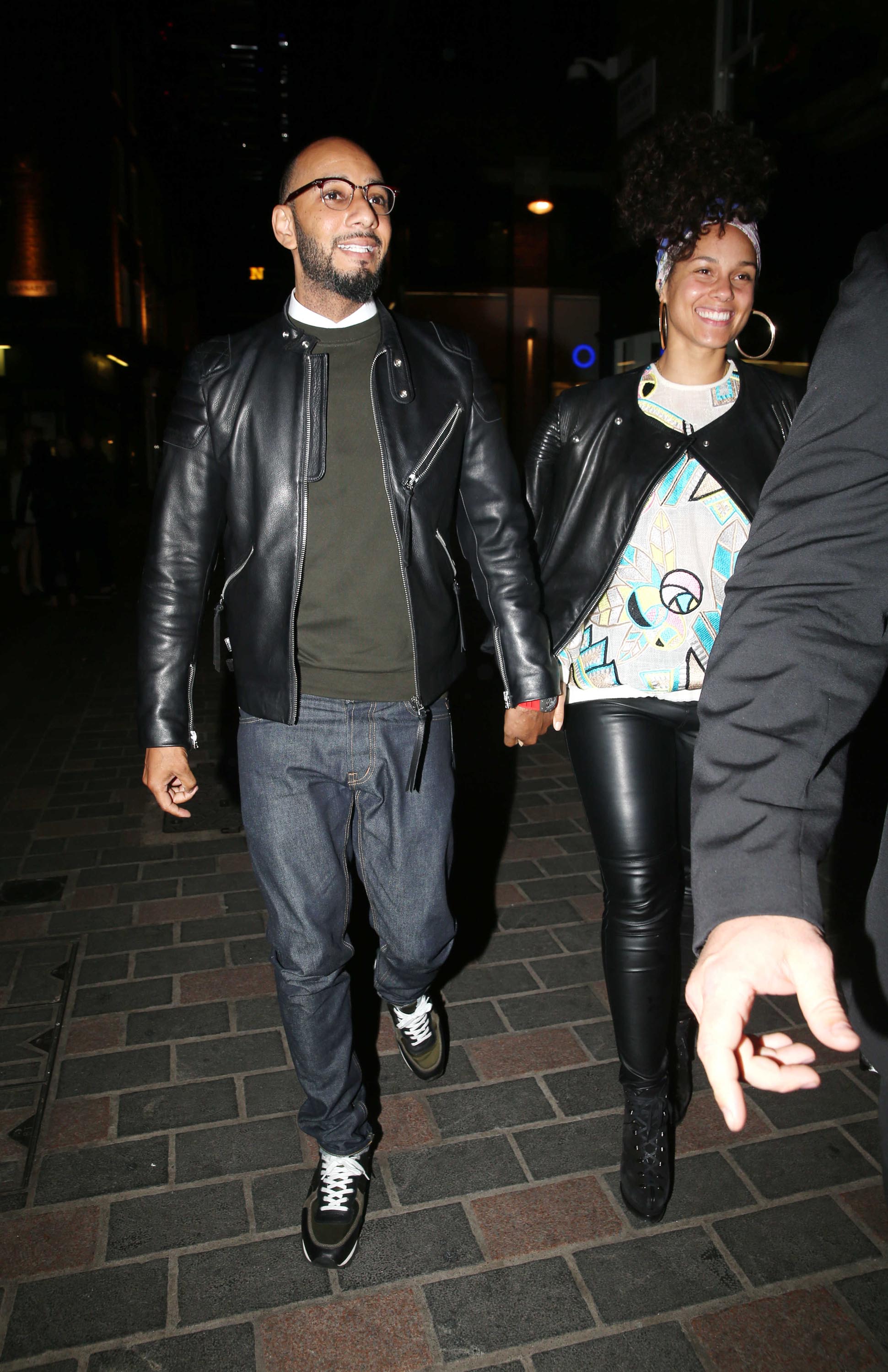 Alicia Keys leaving the Novikov Restaurant