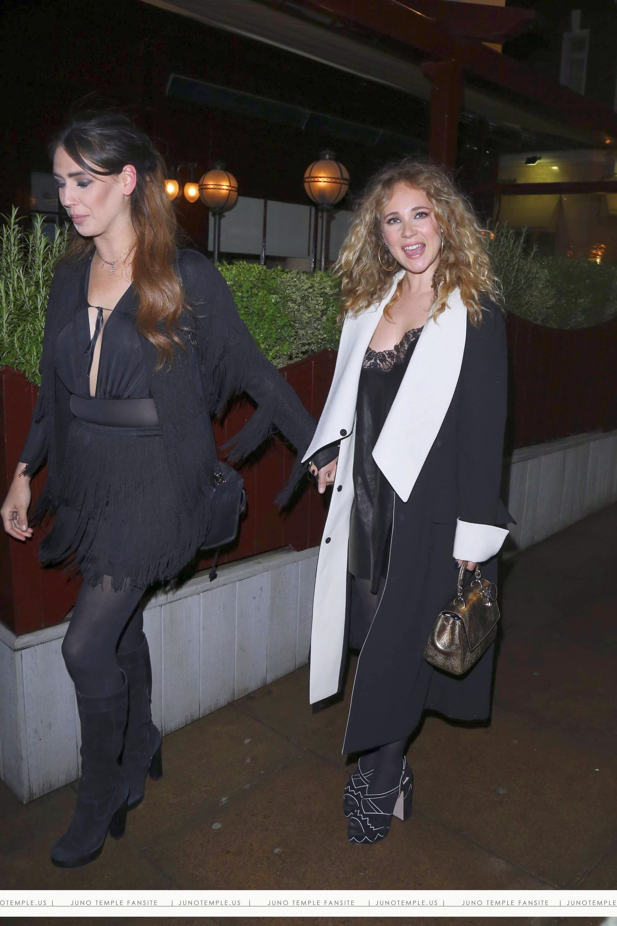 Juno Temple out in London