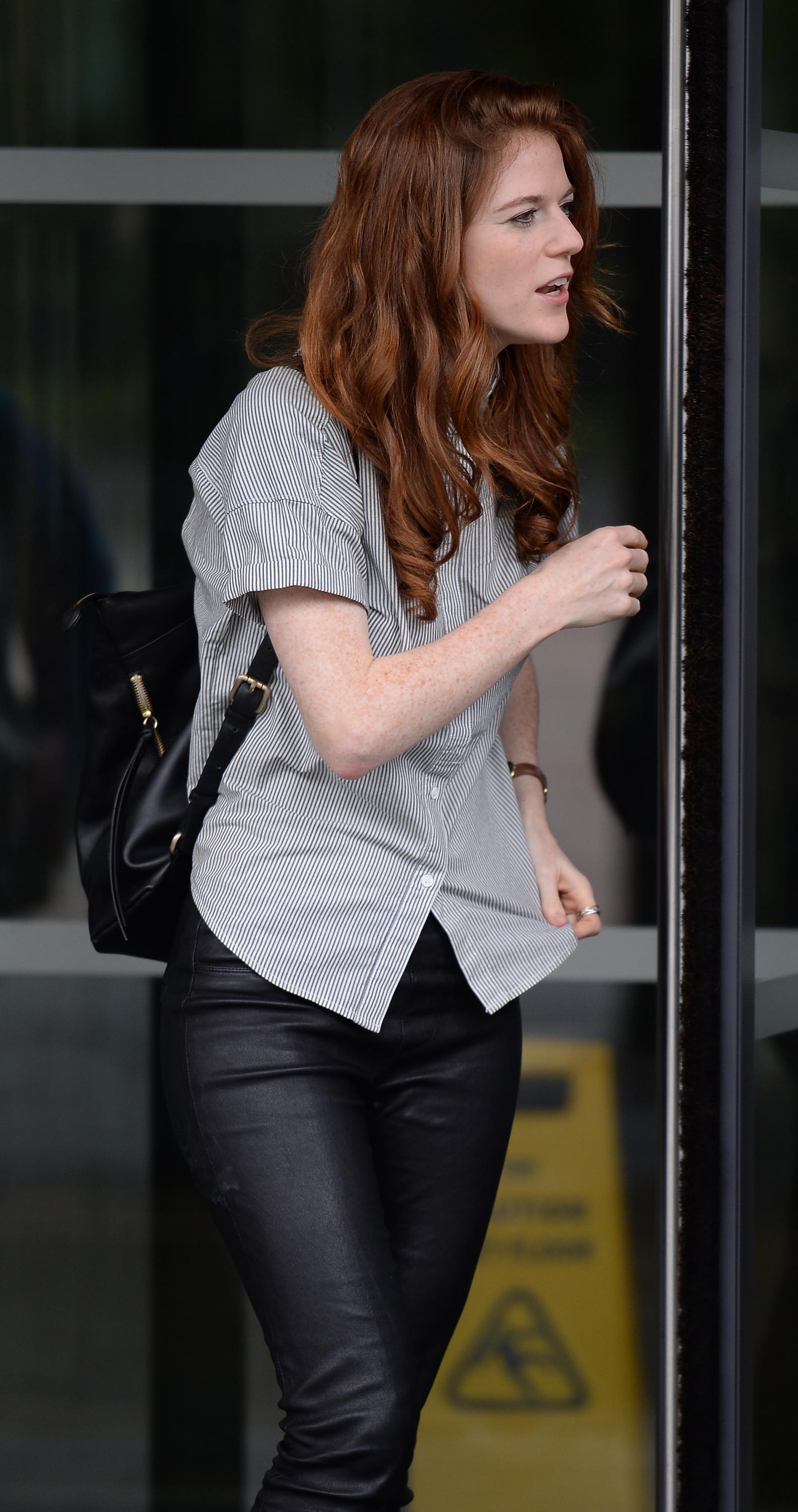 Rose Leslie leaving the BBC Studios