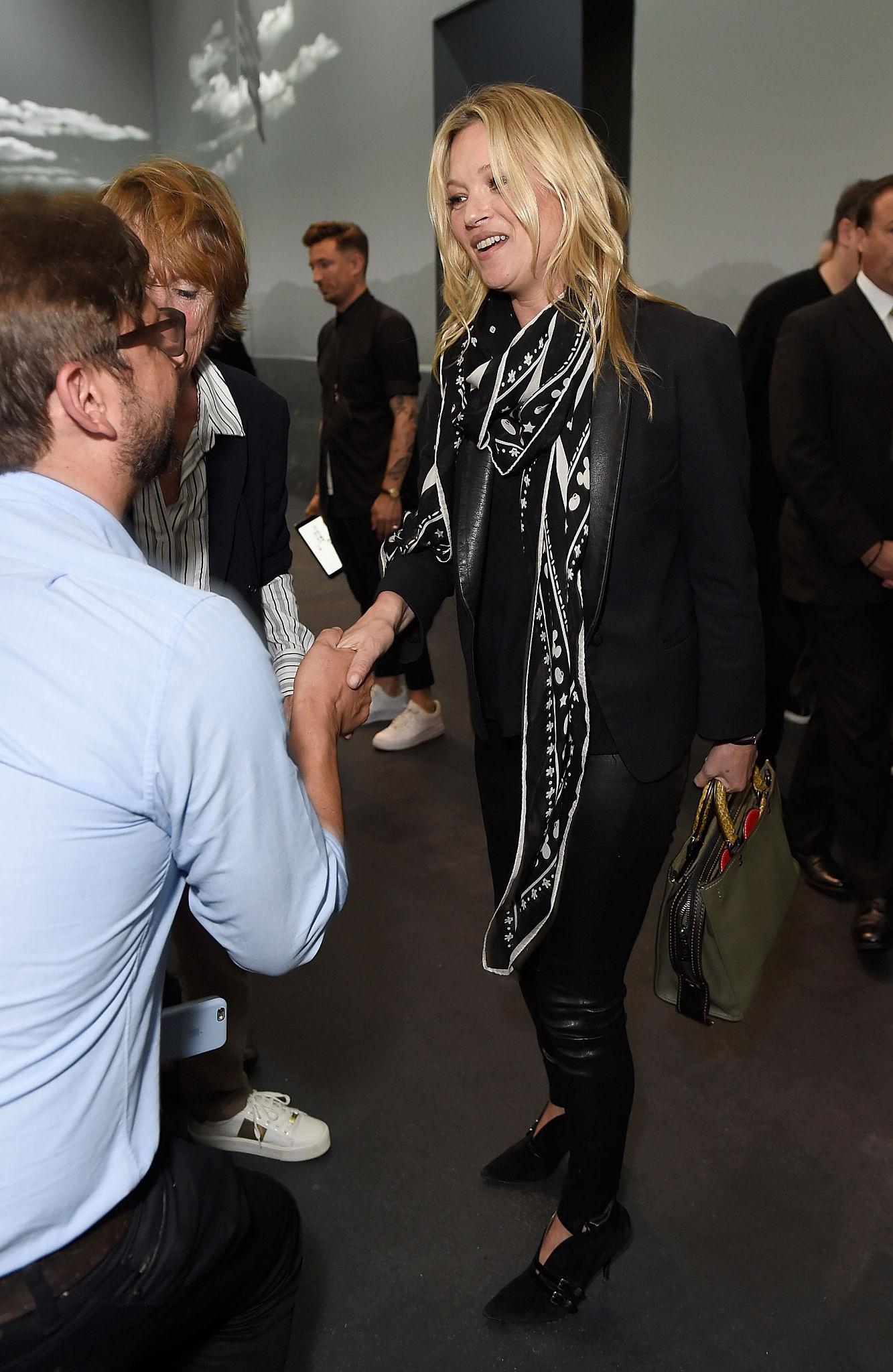 Kate Moss attends the Coach show